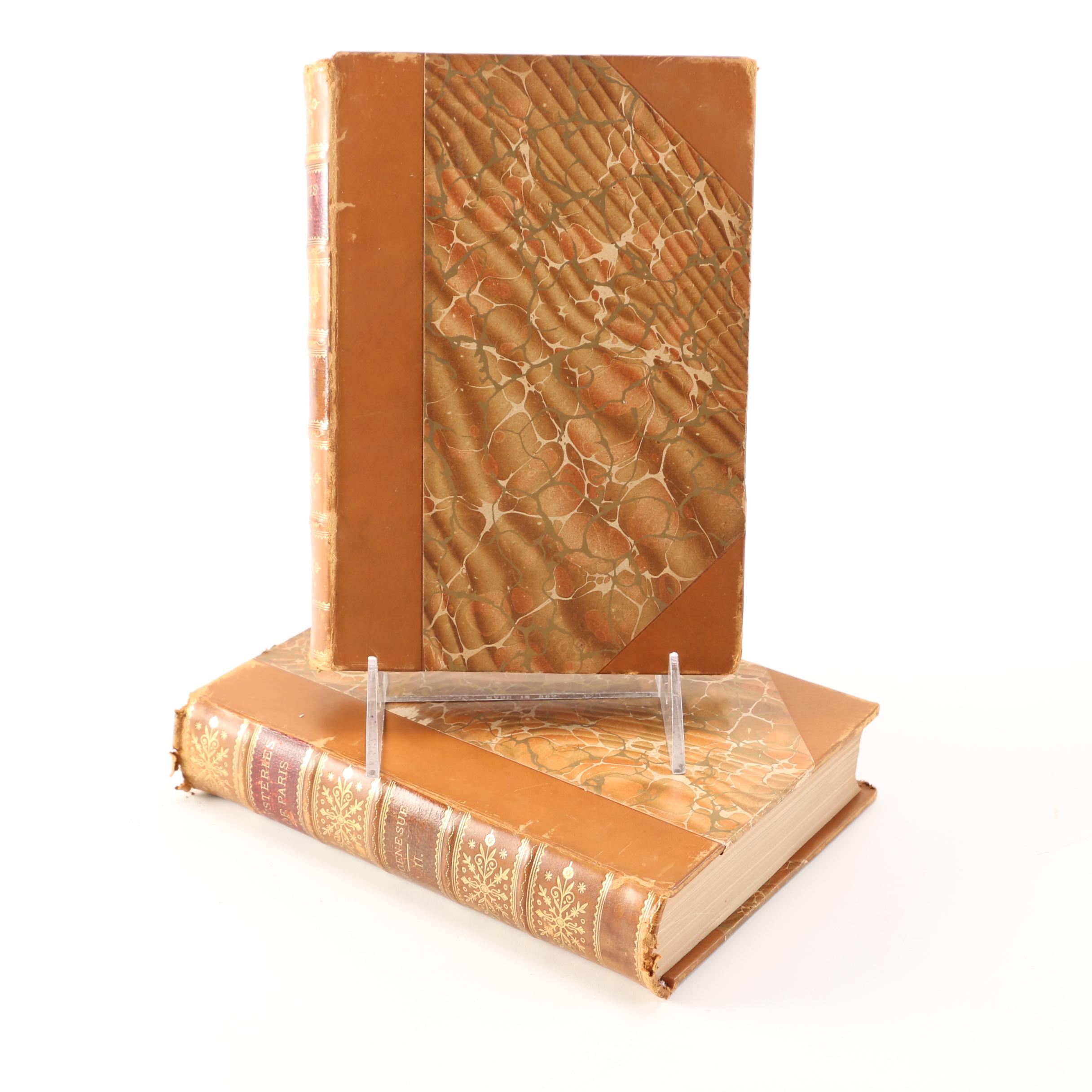 Vintage "The Mysteries of Paris" Volumes I & II by Eugene Sue