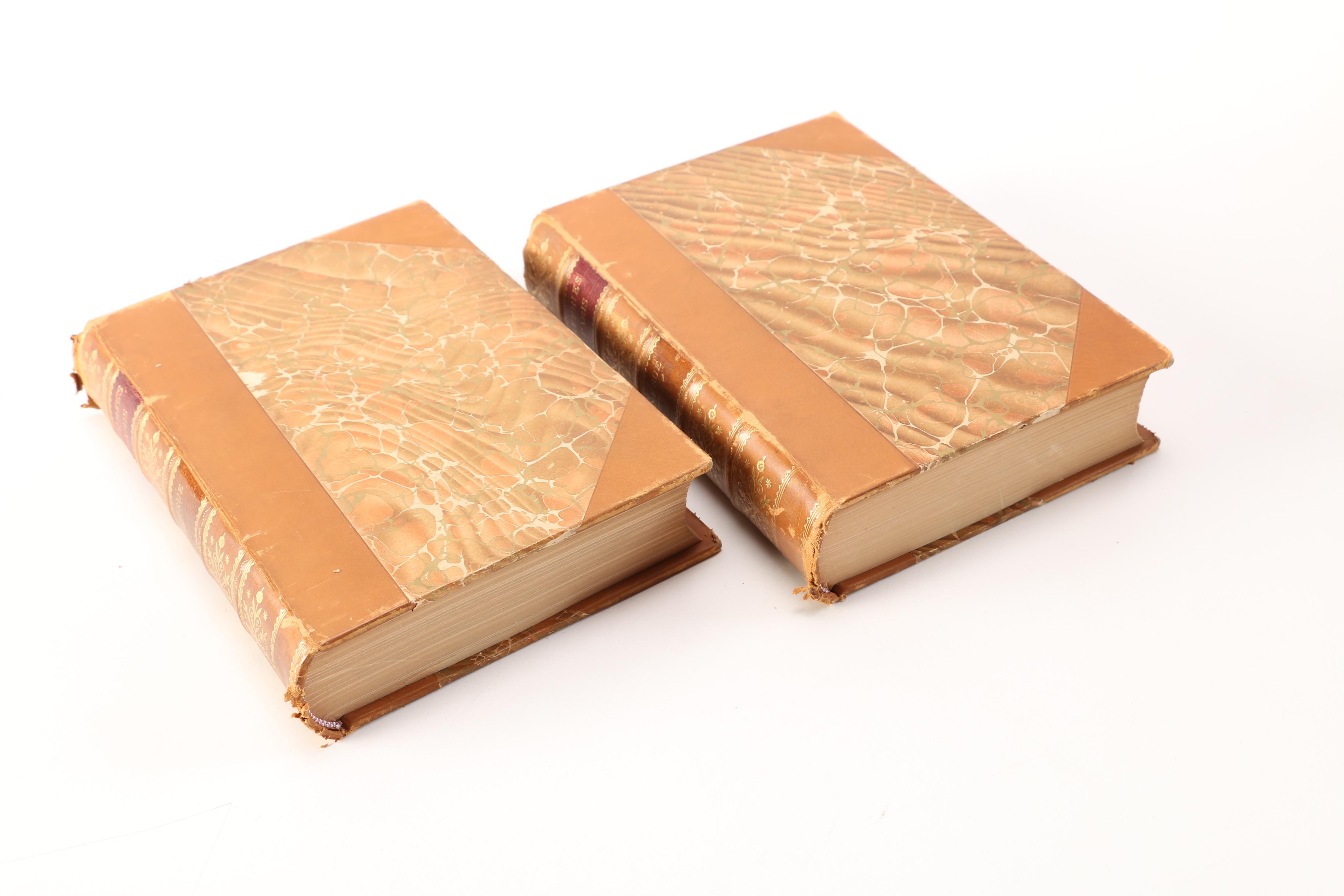 Vintage "The Mysteries of Paris" Volumes I & II by Eugene Sue