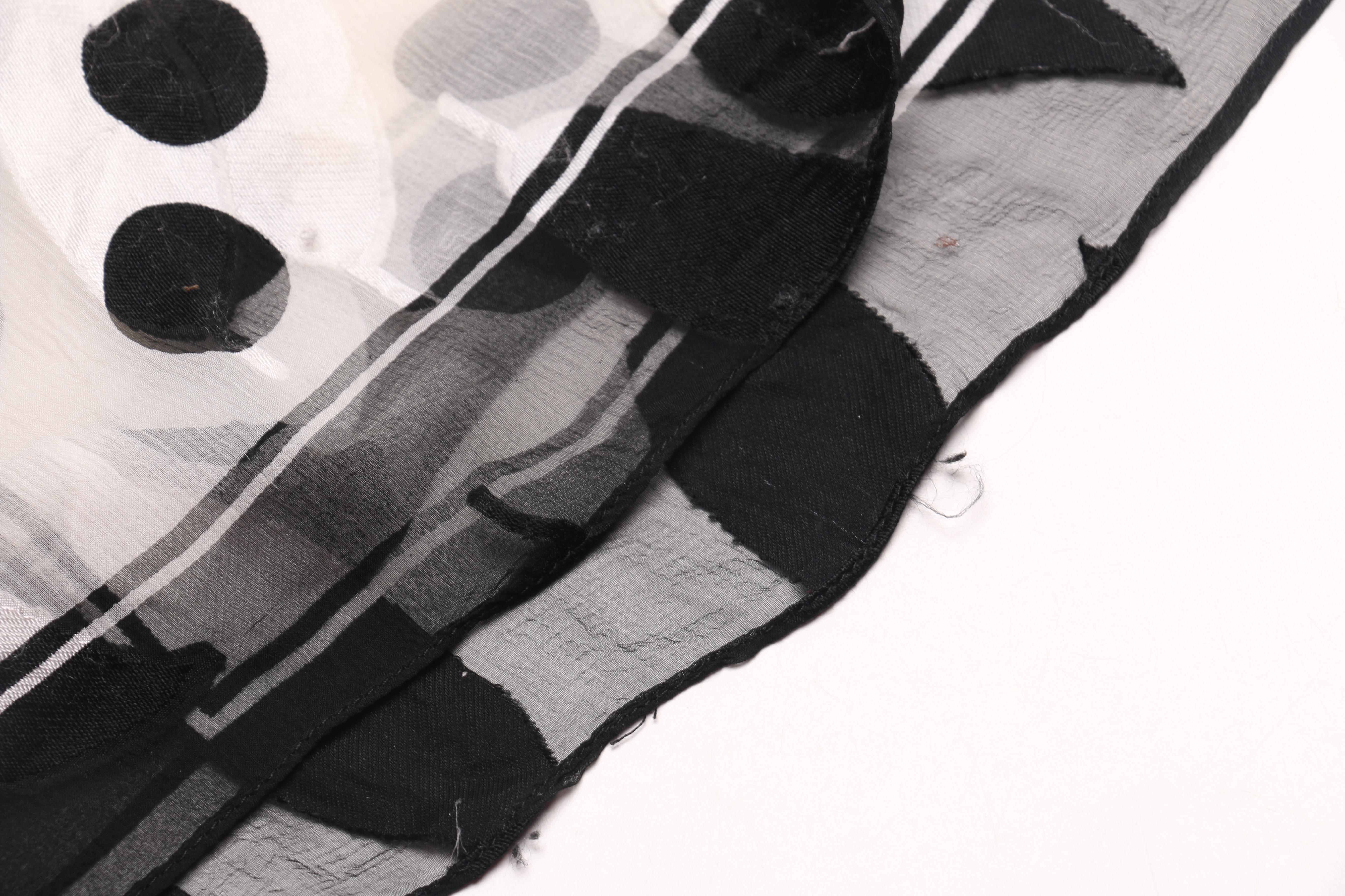 Yves Saint Laurent Polka Dot Scarf