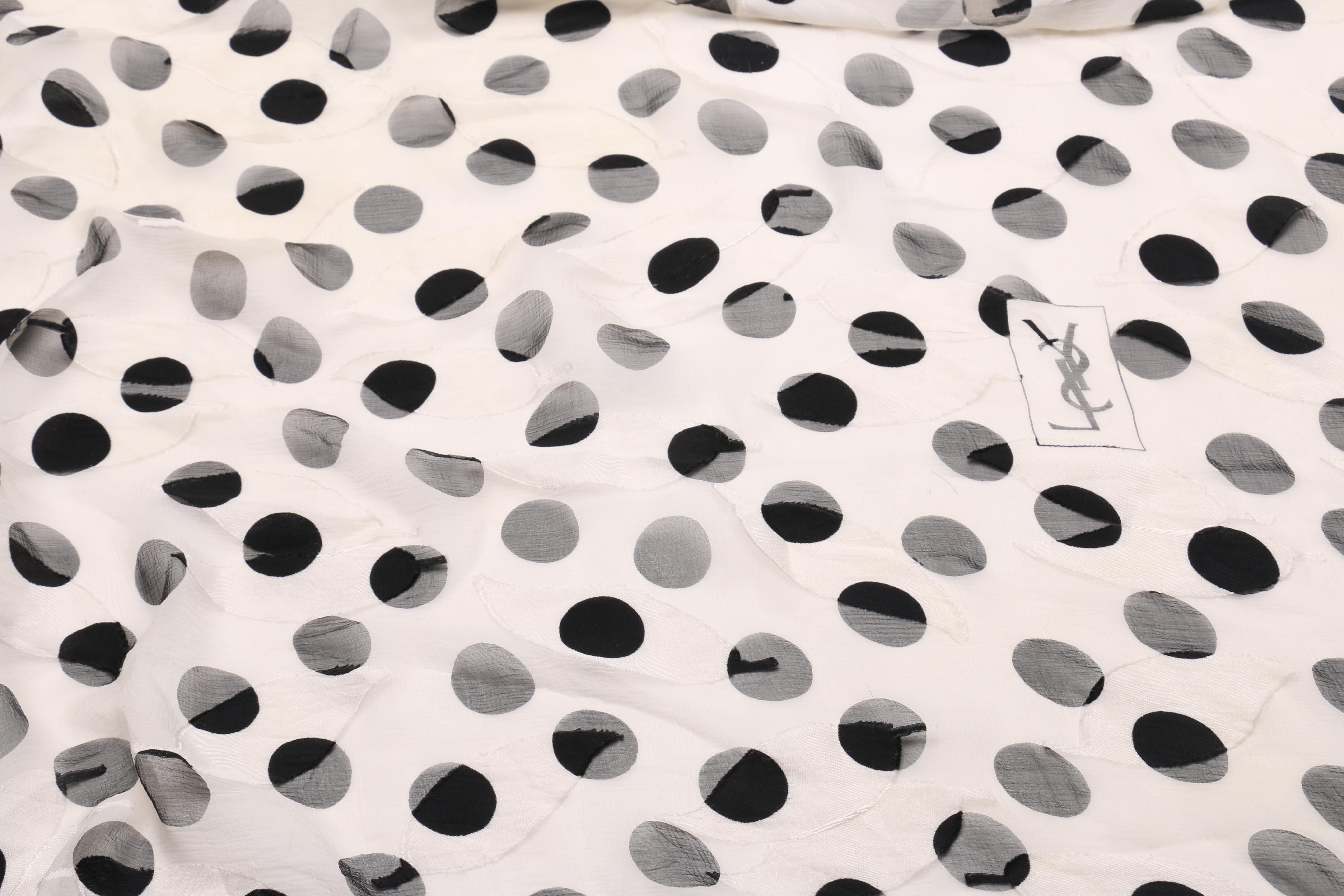 Yves Saint Laurent Polka Dot Scarf