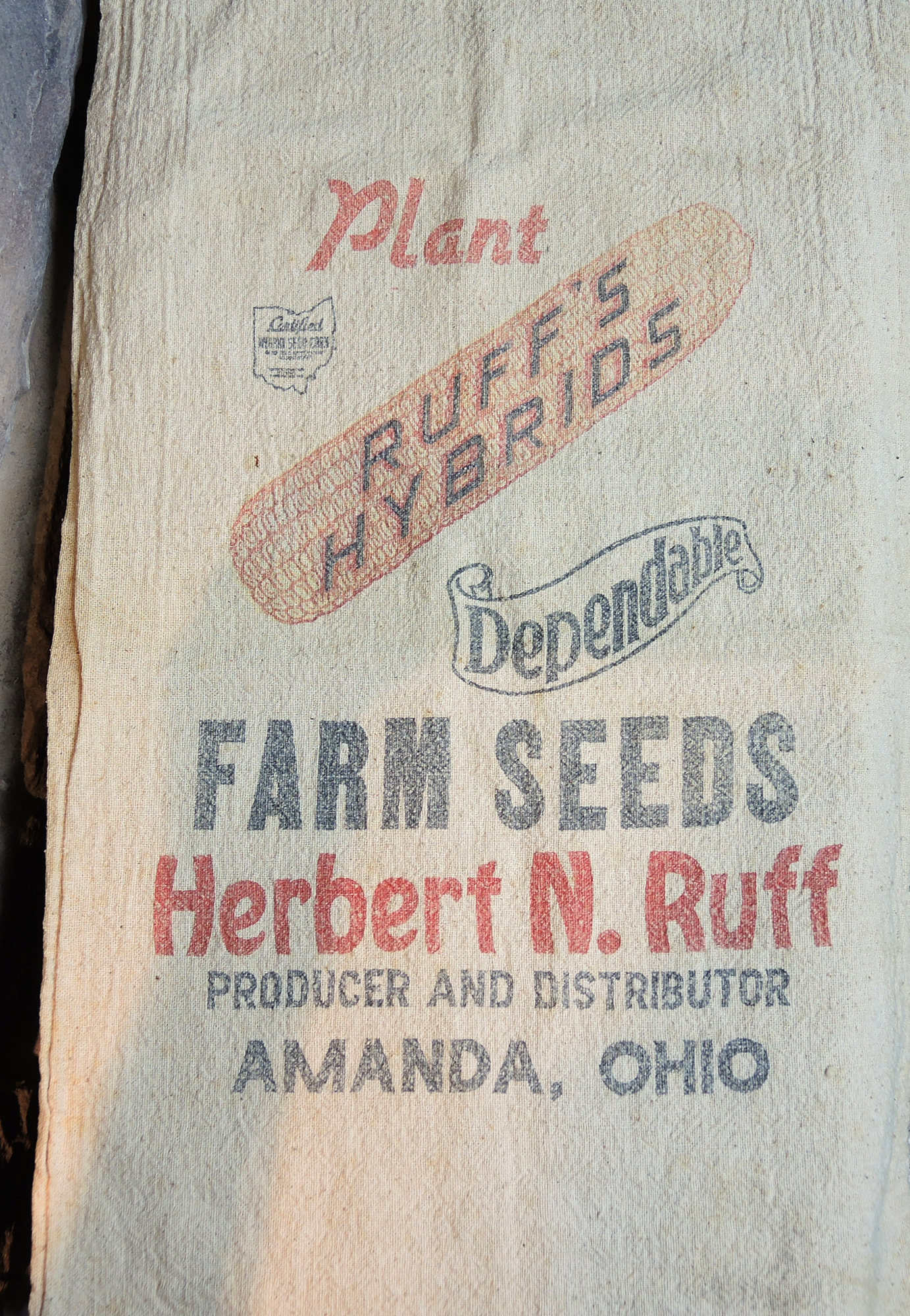 Vintage Wooden Box with General Store Packages, Tins and More