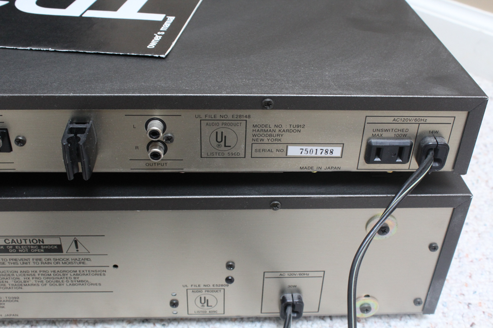 Vintage Harman Kardon Stereo Components