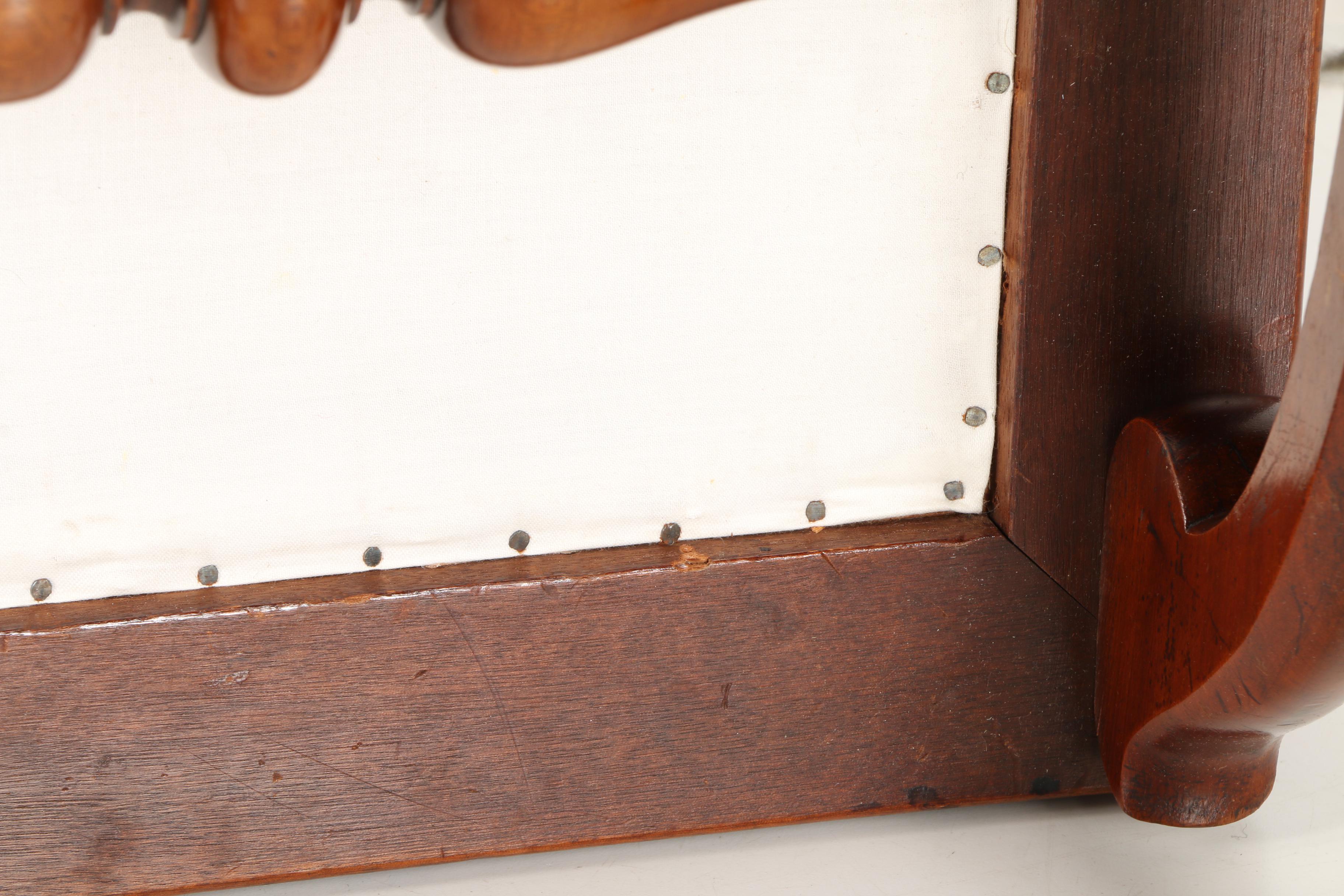 Italian Renaissance Style Leather Ottoman