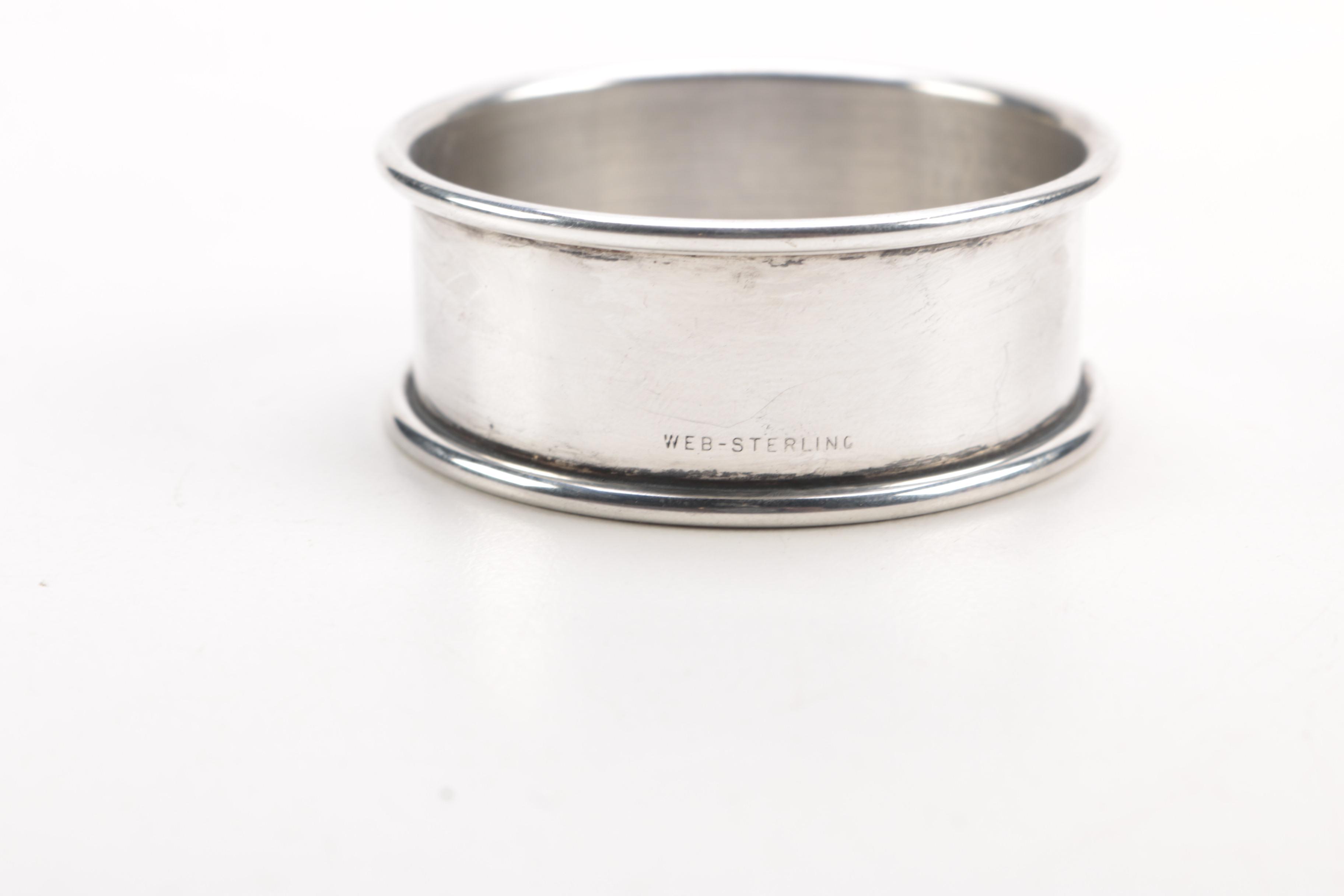 Sterling Napkin Rings Featuring Henry Griffiths & Sons