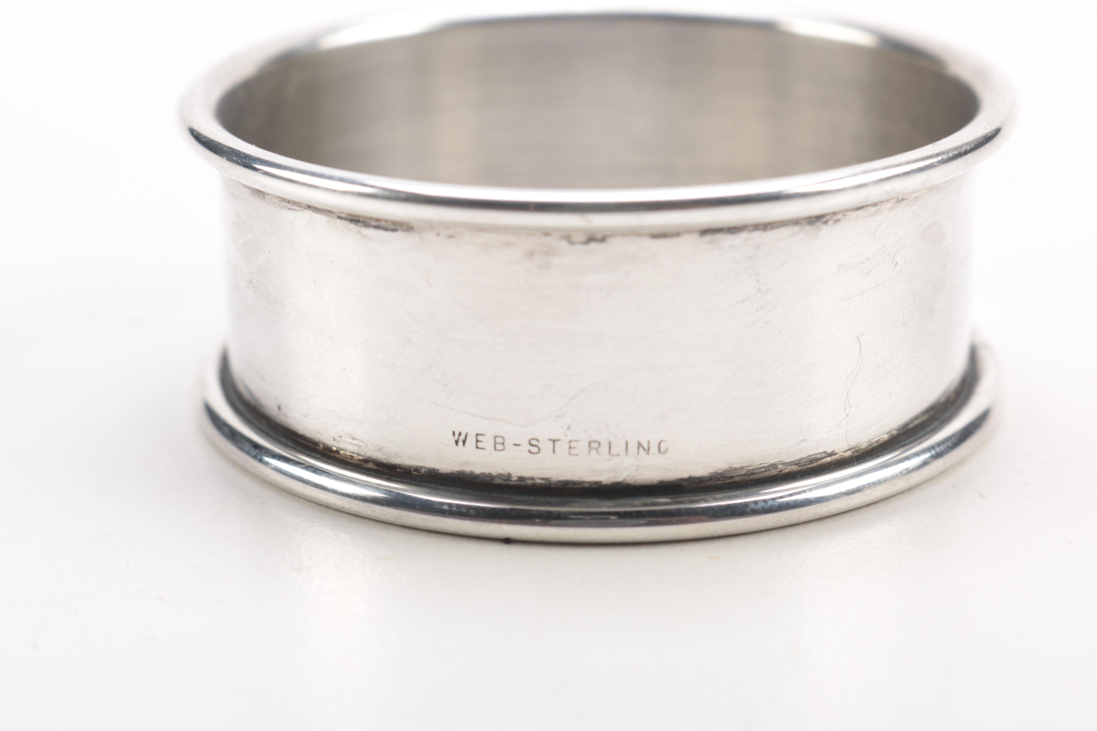 Sterling Napkin Rings Featuring Henry Griffiths & Sons