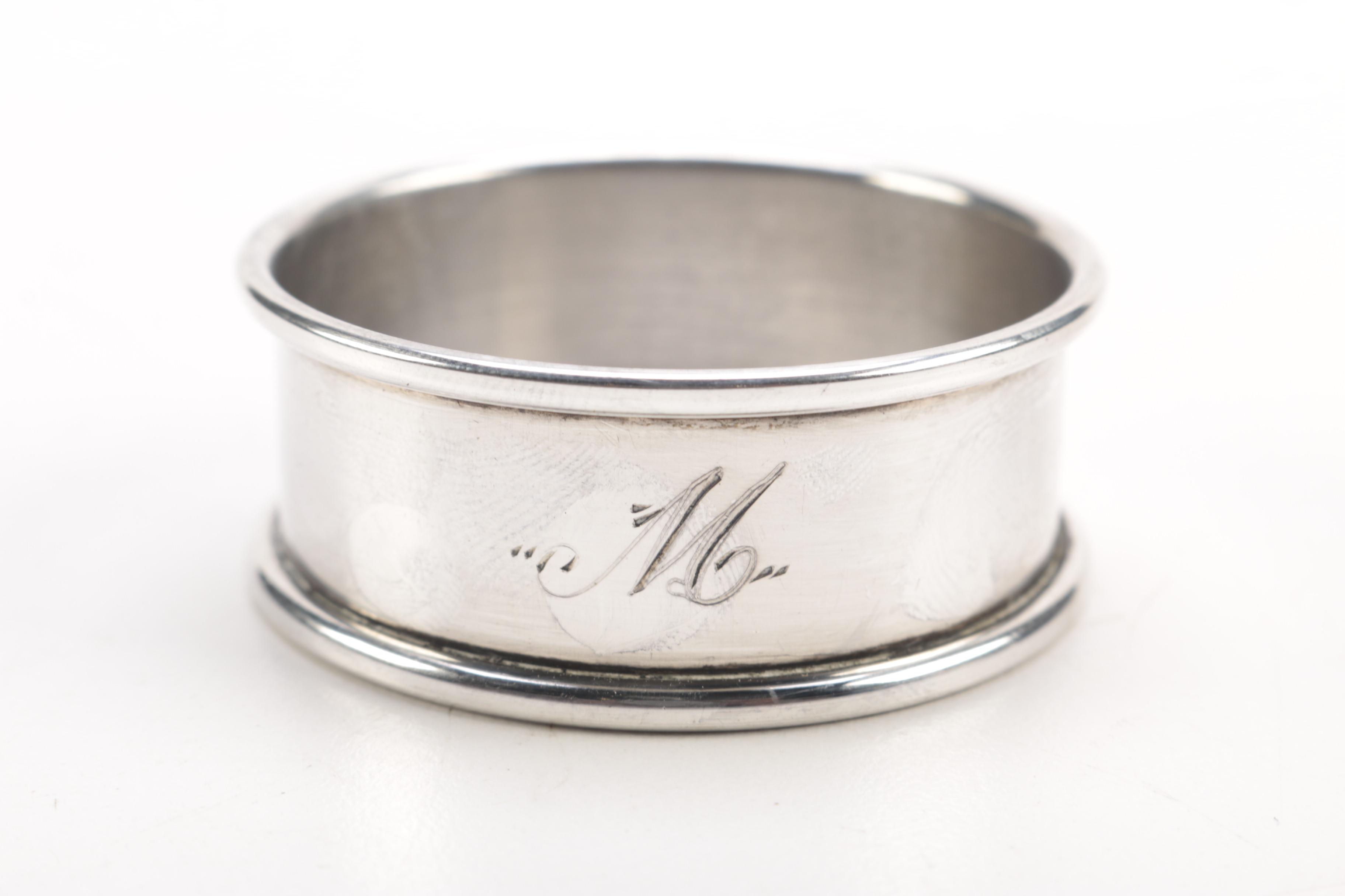 Sterling Napkin Rings Featuring Henry Griffiths & Sons