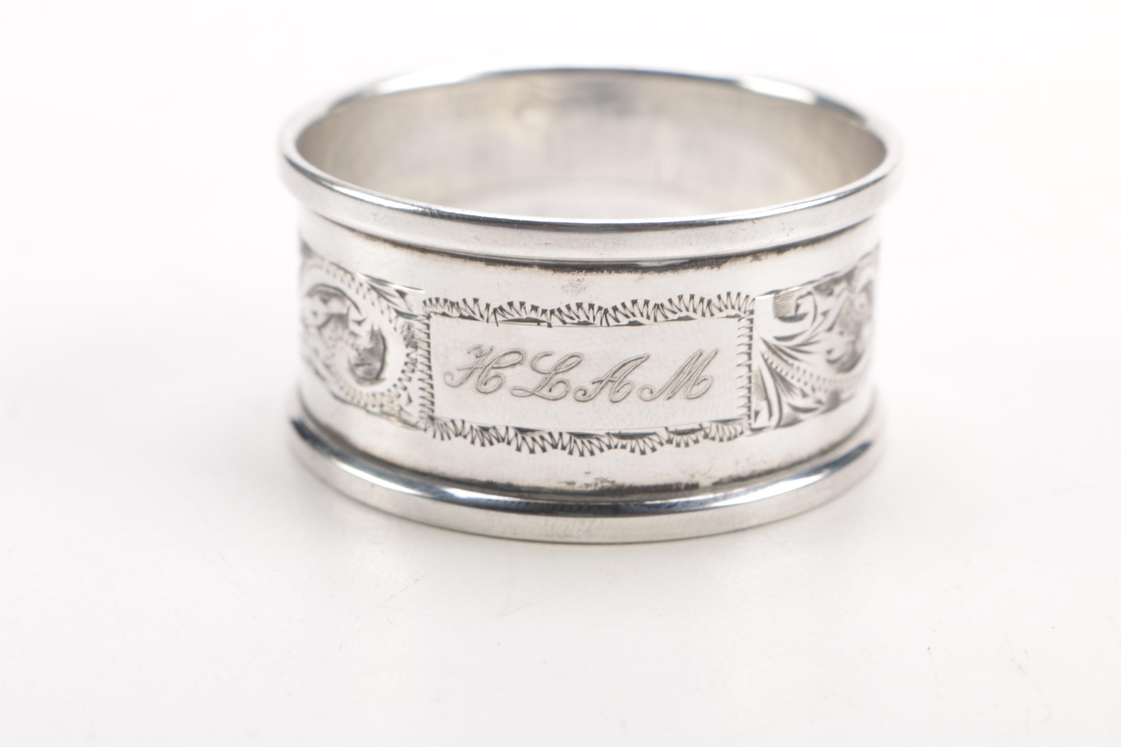 Sterling Napkin Rings Featuring Henry Griffiths & Sons