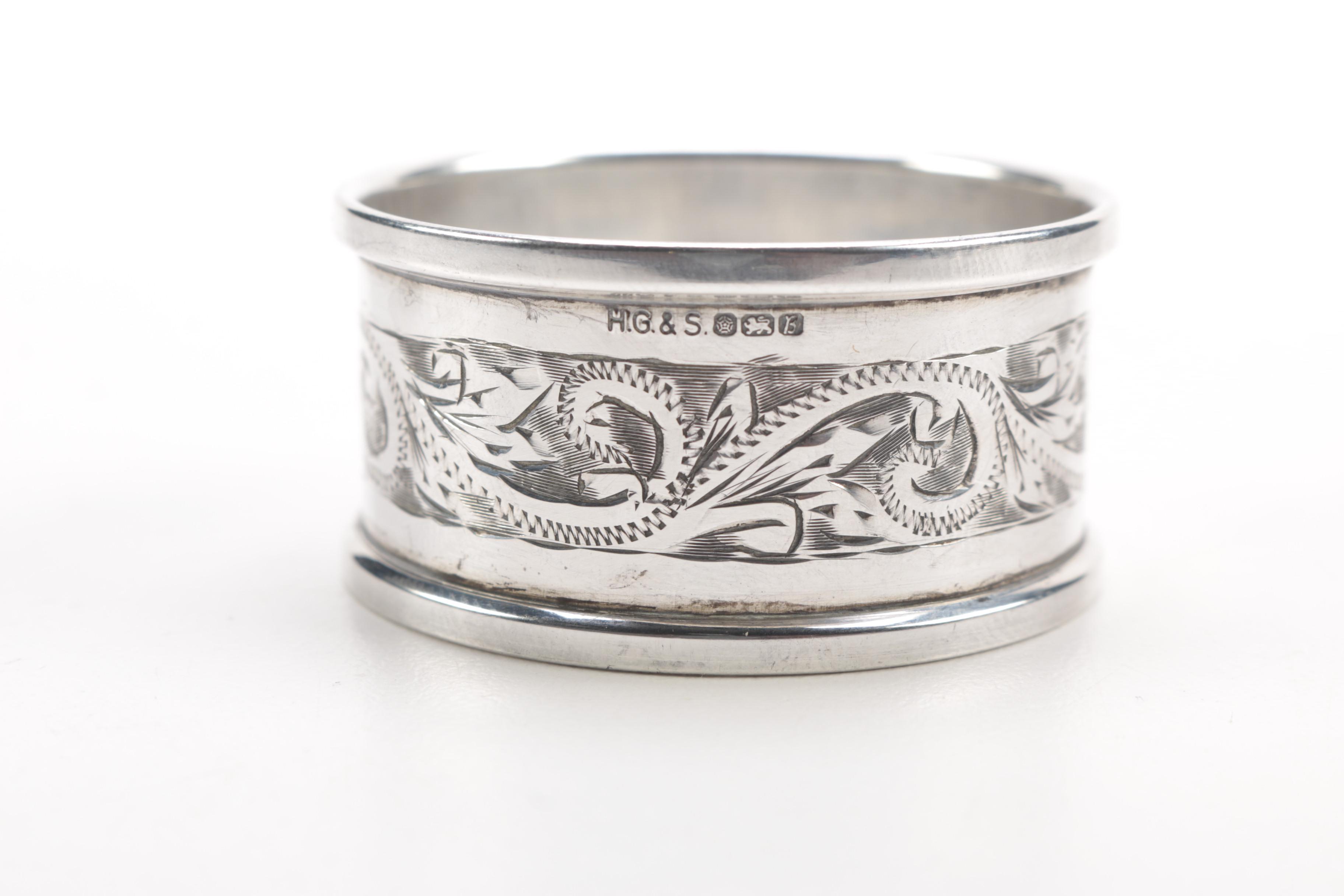 Sterling Napkin Rings Featuring Henry Griffiths & Sons