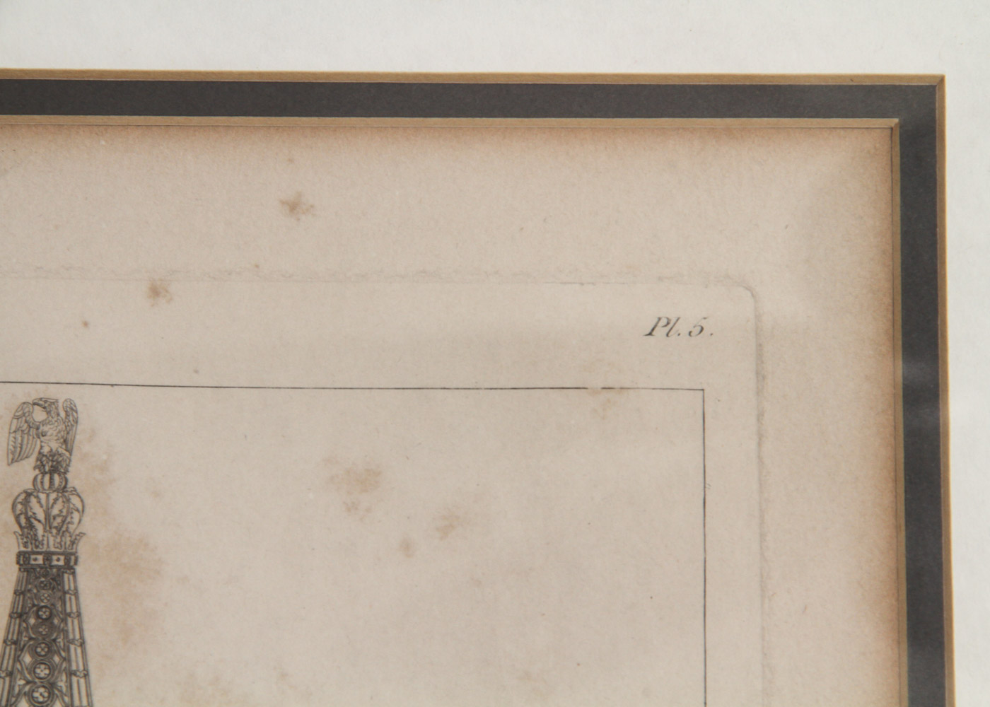 Engraving of "Elevation Geometrale du Portigue la Facade de l'Eglise de Notre Dame"