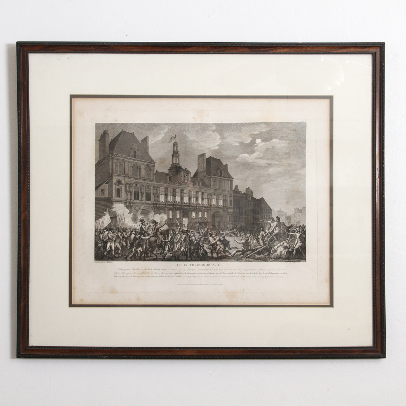 Engraving "Le IX Thermidor An 11" by Dessine par C. Monnet