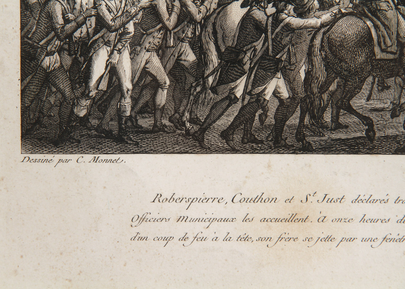 Engraving "Le IX Thermidor An 11" by Dessine par C. Monnet