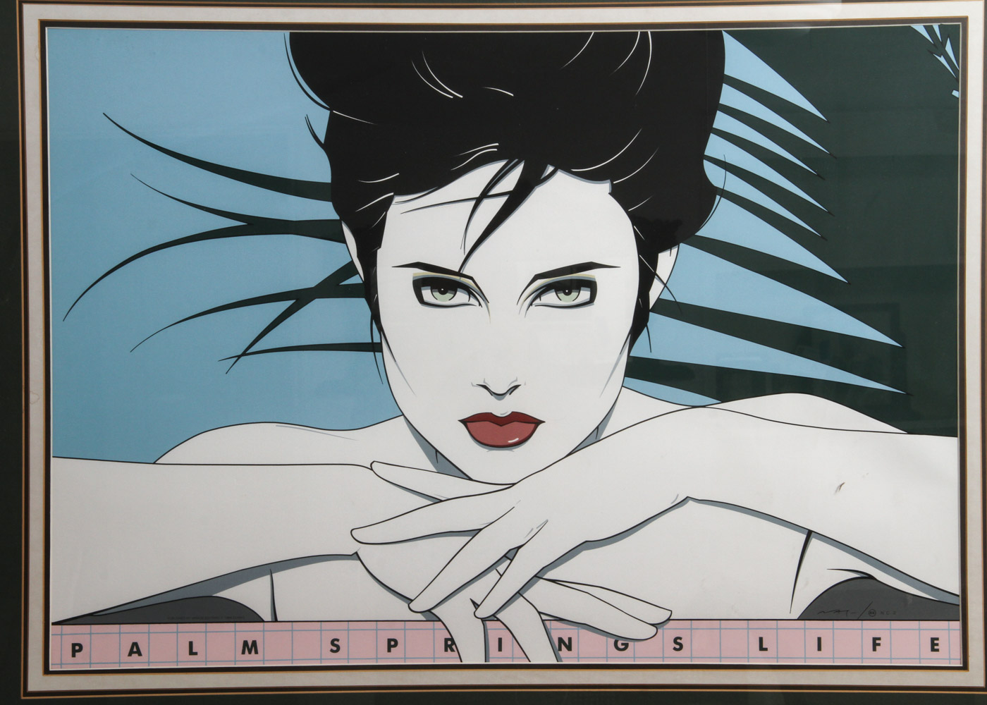 Patrick Nagel Serigraph "Palm Spring Life"