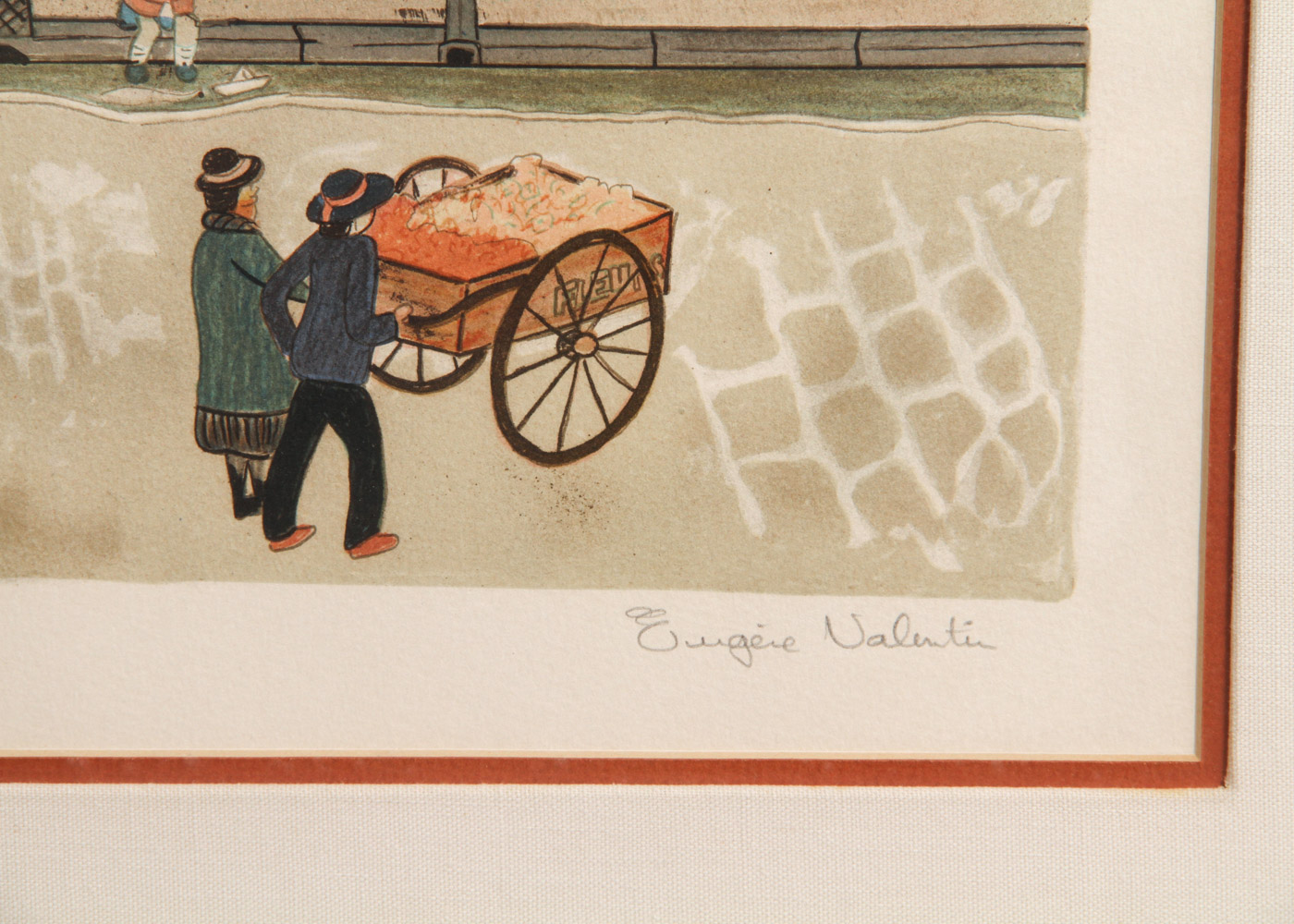 Eugene Valentin Limited Edition Lithograph "Hotel Centrale"