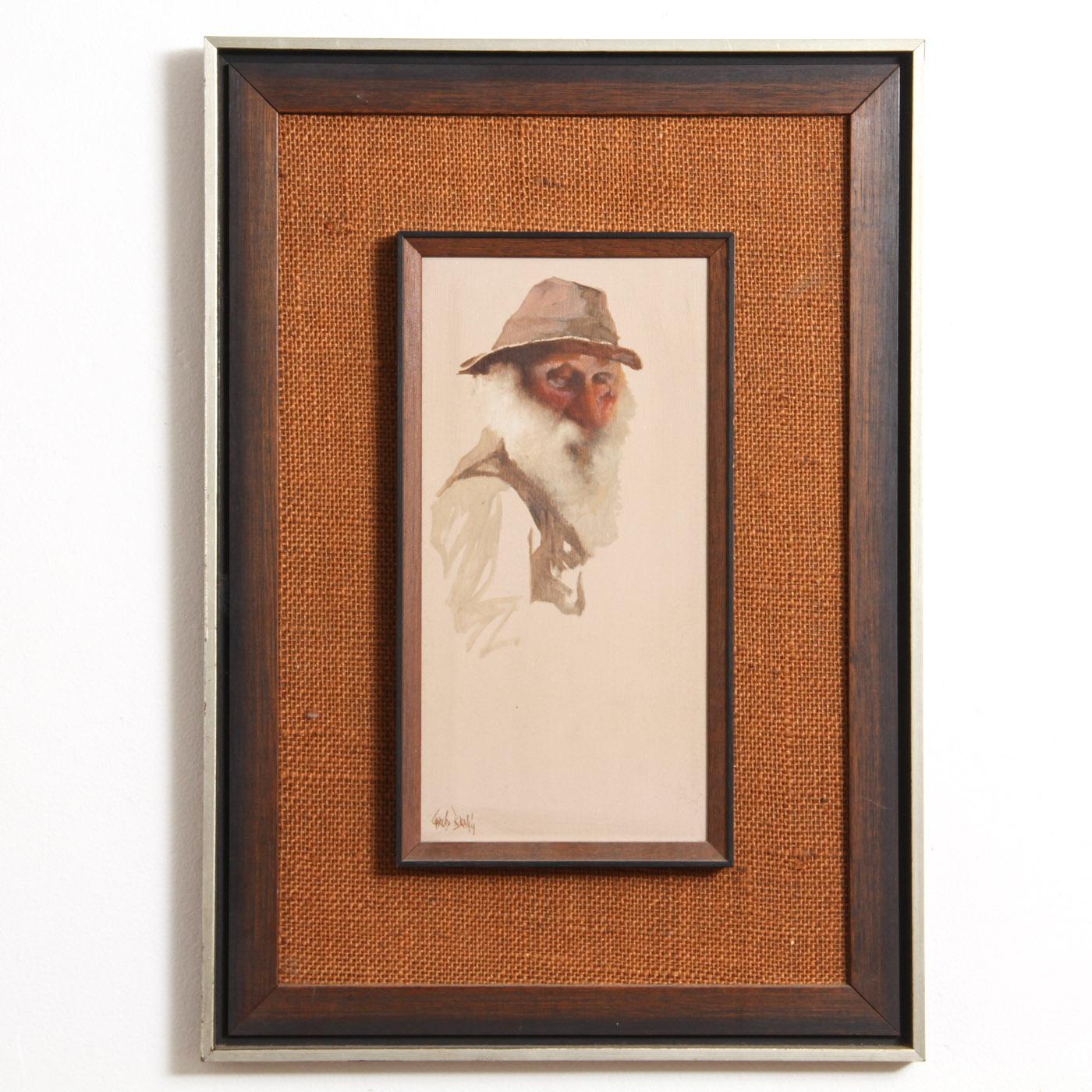 Charles Bragg Oil Painting on Canvas Portrait of an Older Man