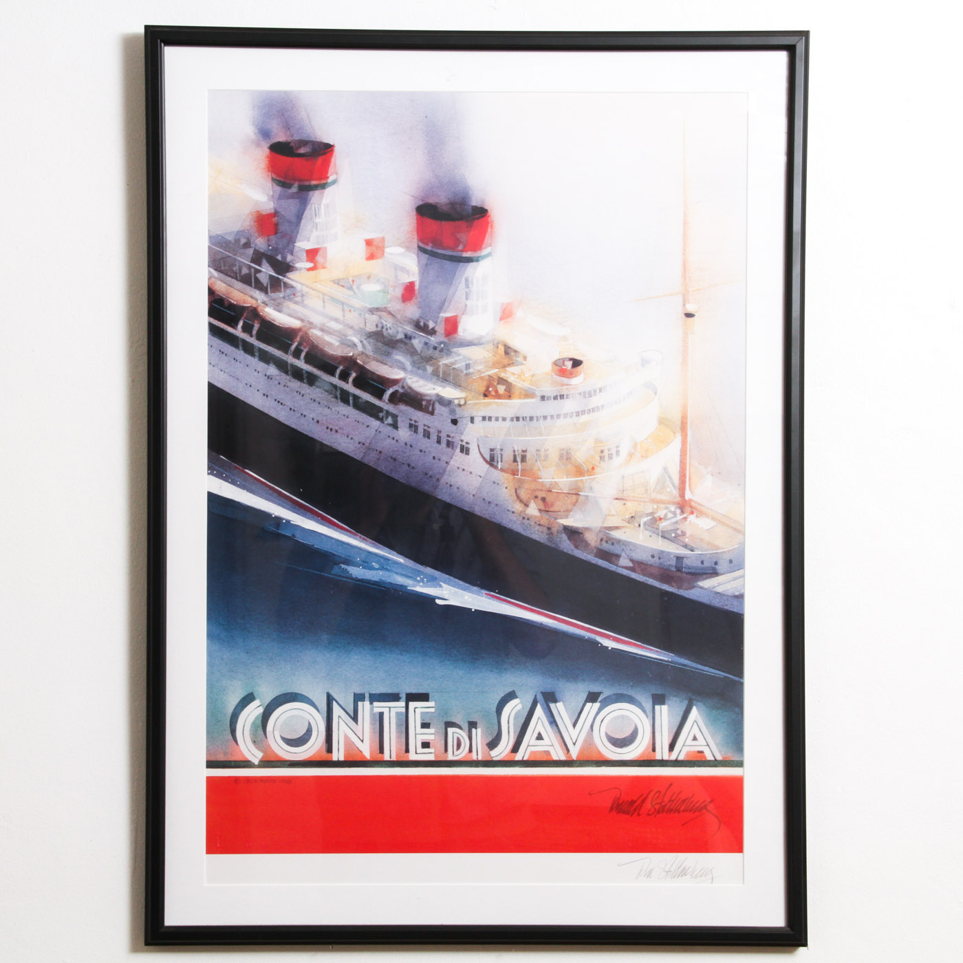 Donald Stoltenberg Signed Offset Lithograph after "Conte di Savoia"