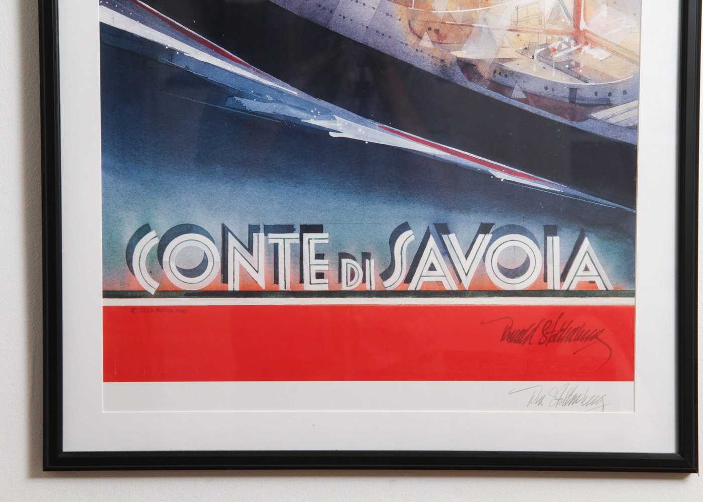 Donald Stoltenberg Signed Offset Lithograph after "Conte di Savoia"