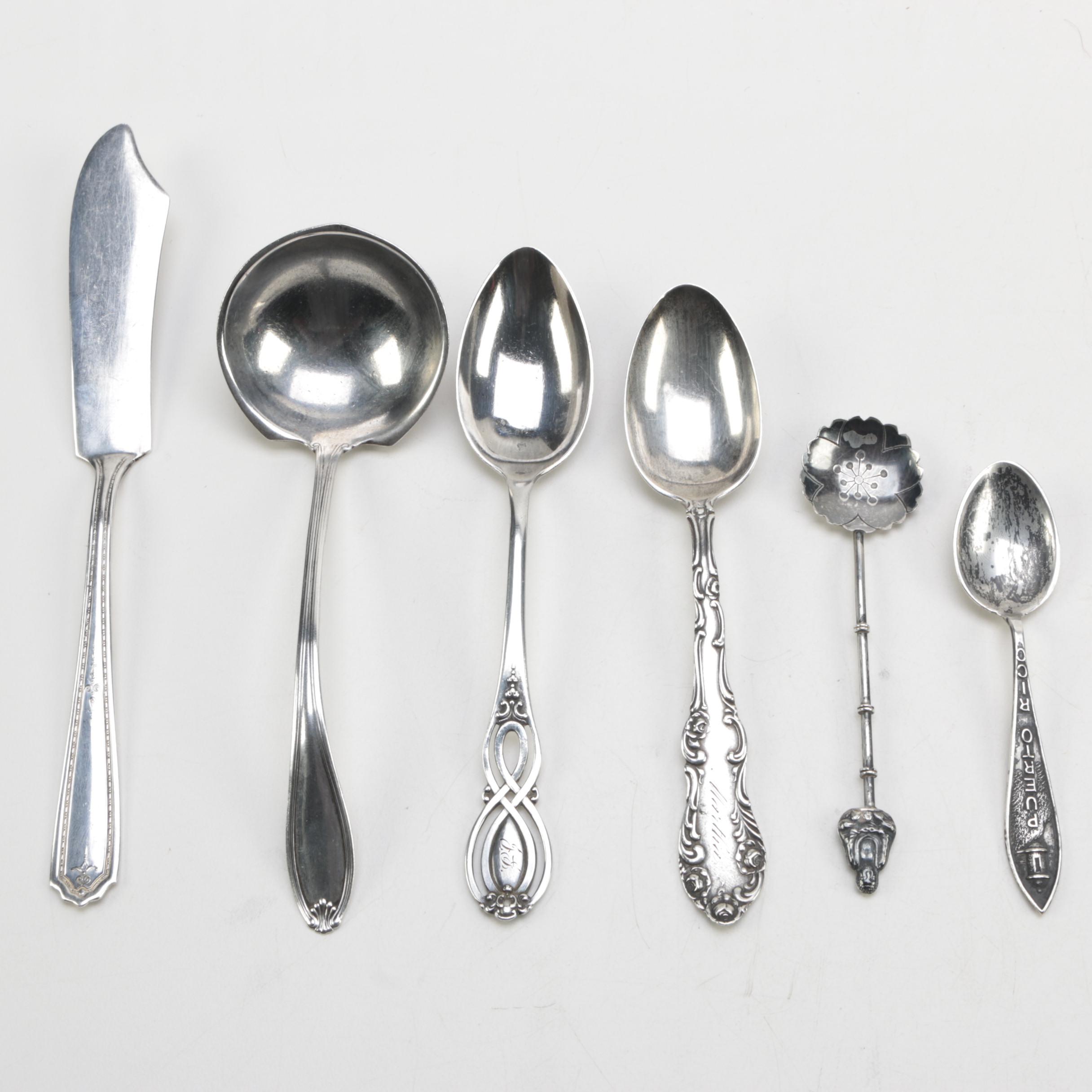 Puerto Rico Souvenir Spoon and Other Unique Sterling Silver Flatware