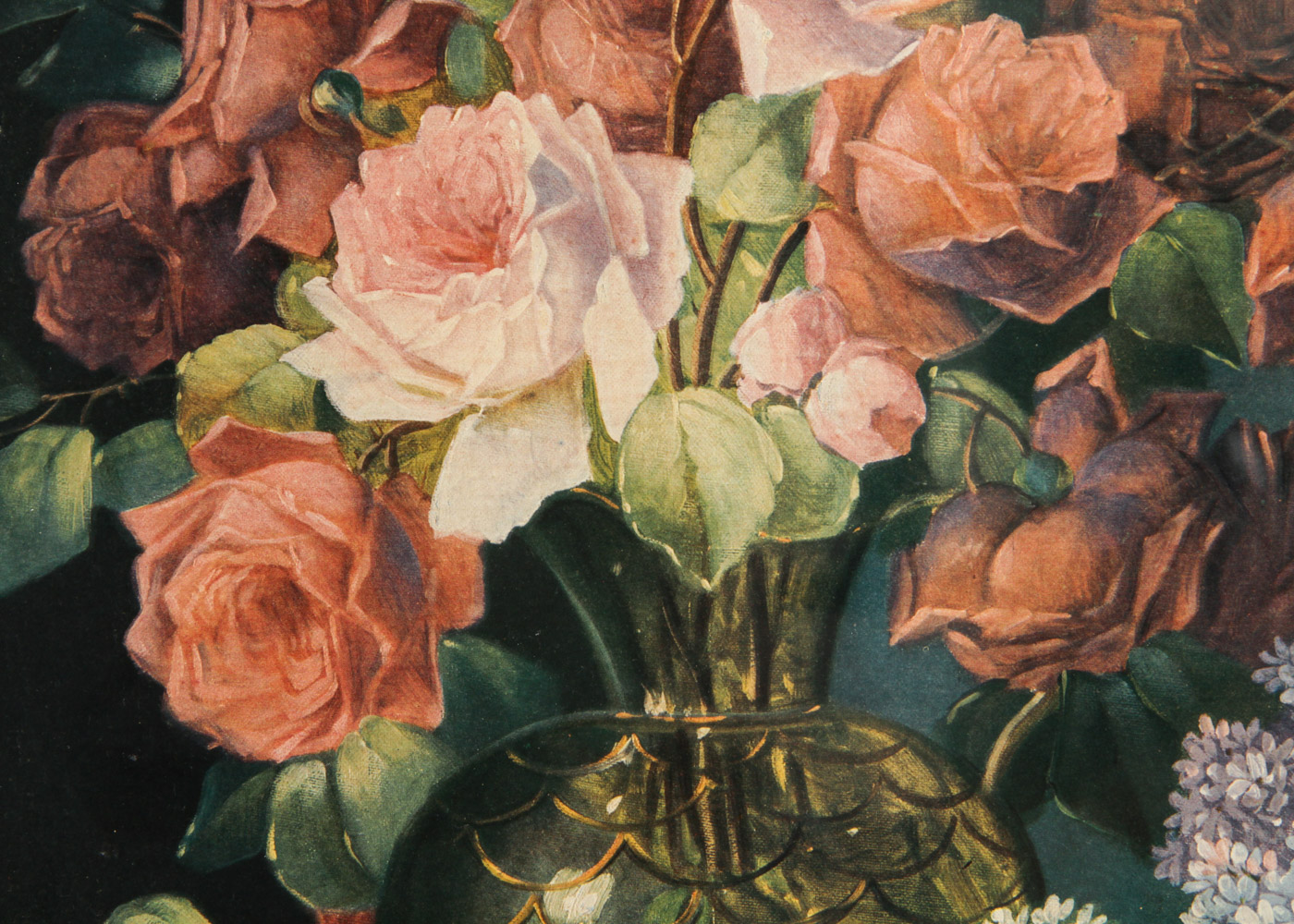 Rudolf Stoitzner Offset Lithograph Floral Still Life