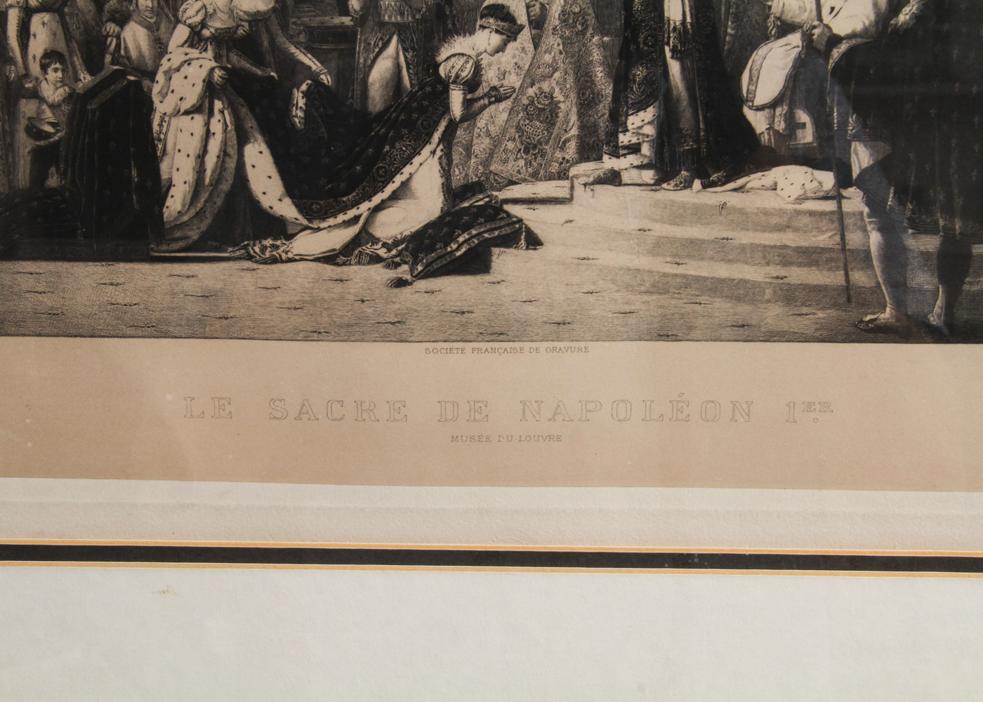 Engraving of "Le Sacre De Napoleon 1er"  After a Painting by Jacques-Louis David