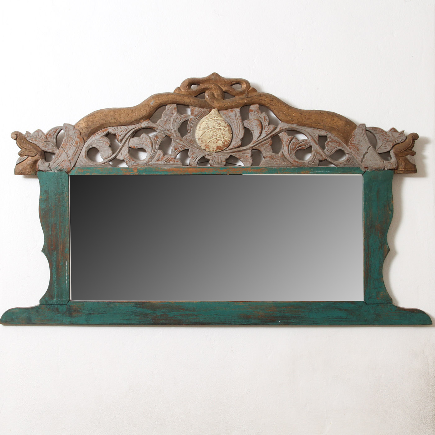 Carved Wood Frame Wall Mirror