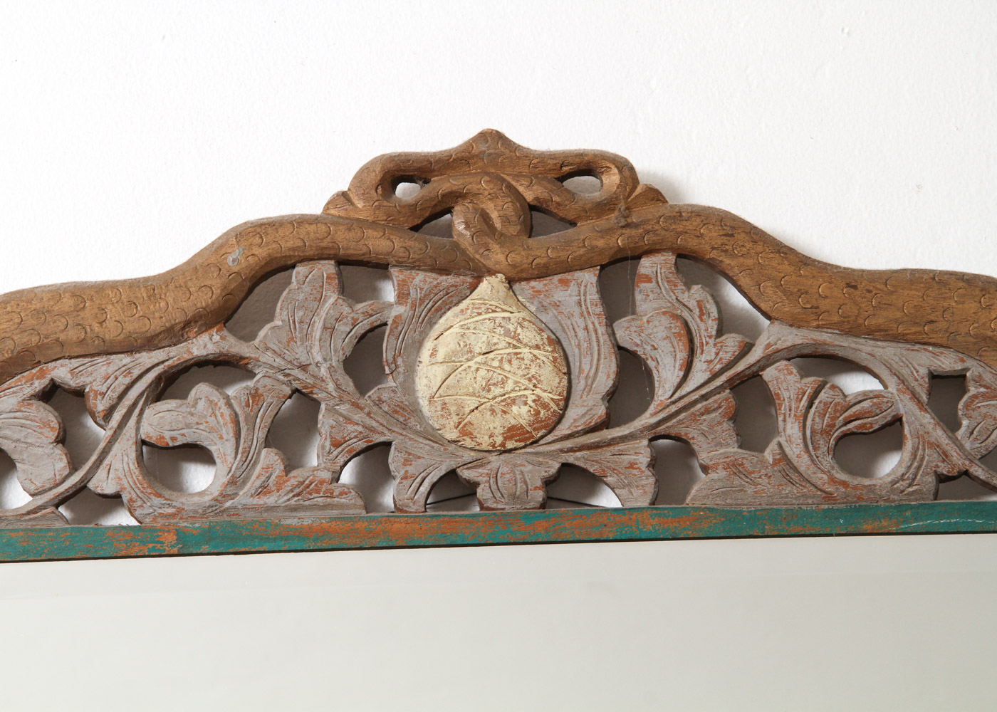 Carved Wood Frame Wall Mirror