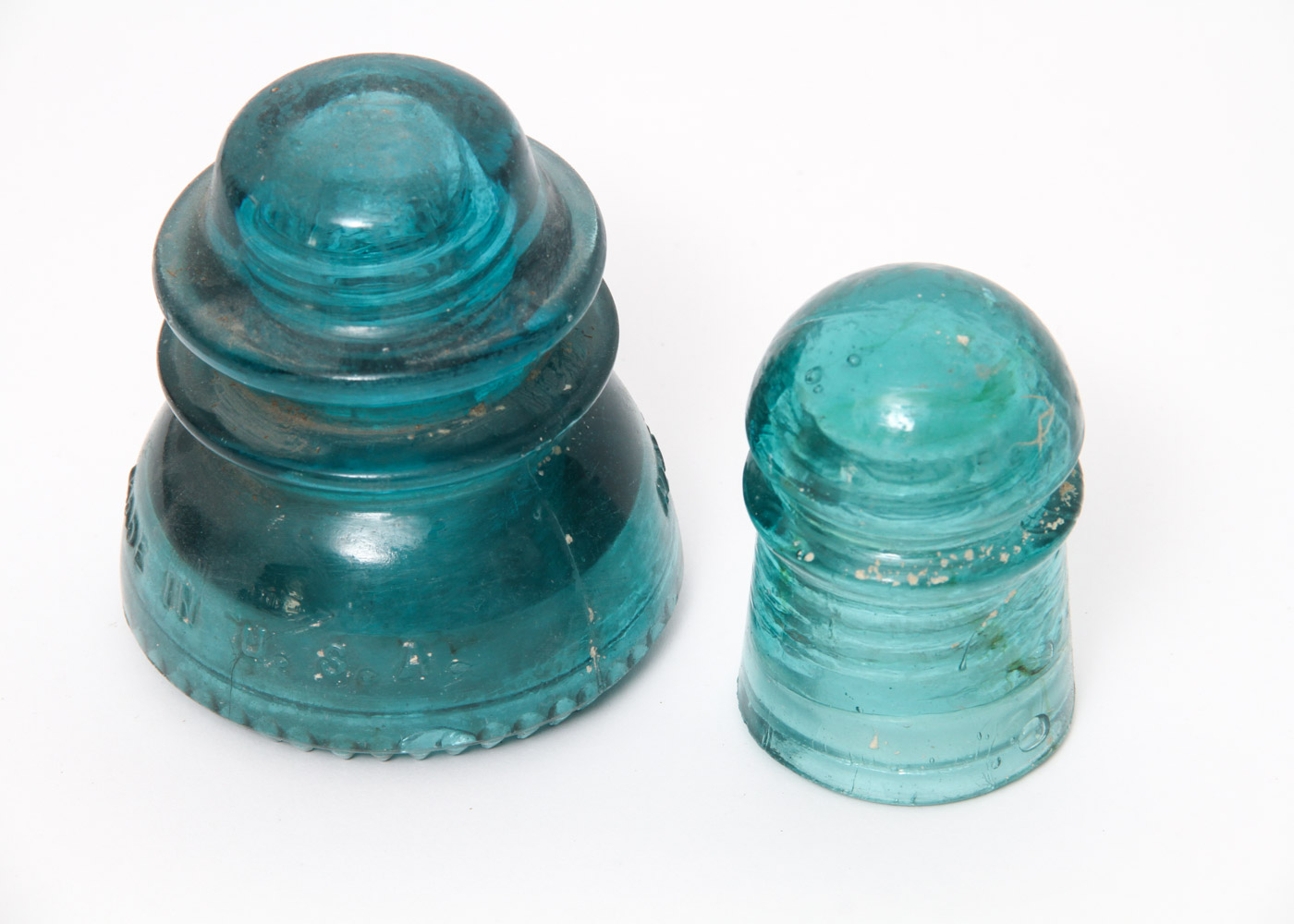 Vintage Glass Phone or Electrical  Line Insulators