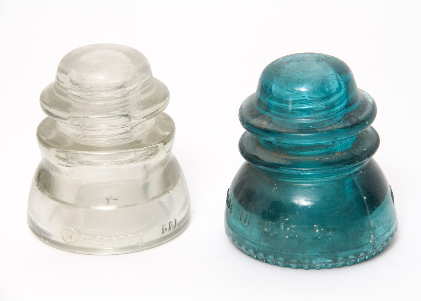 Vintage Glass Phone or Electrical  Line Insulators