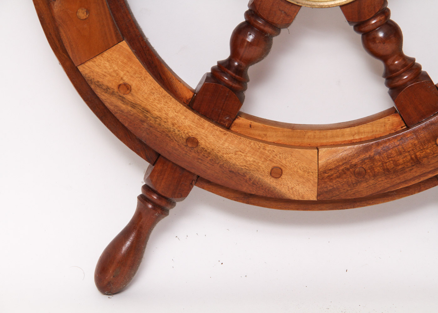 Vintage Wooden Ship's Wheel