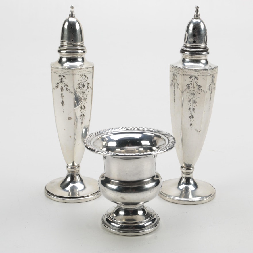 Weighted Sterling Tableware Featuring National Silver Co.