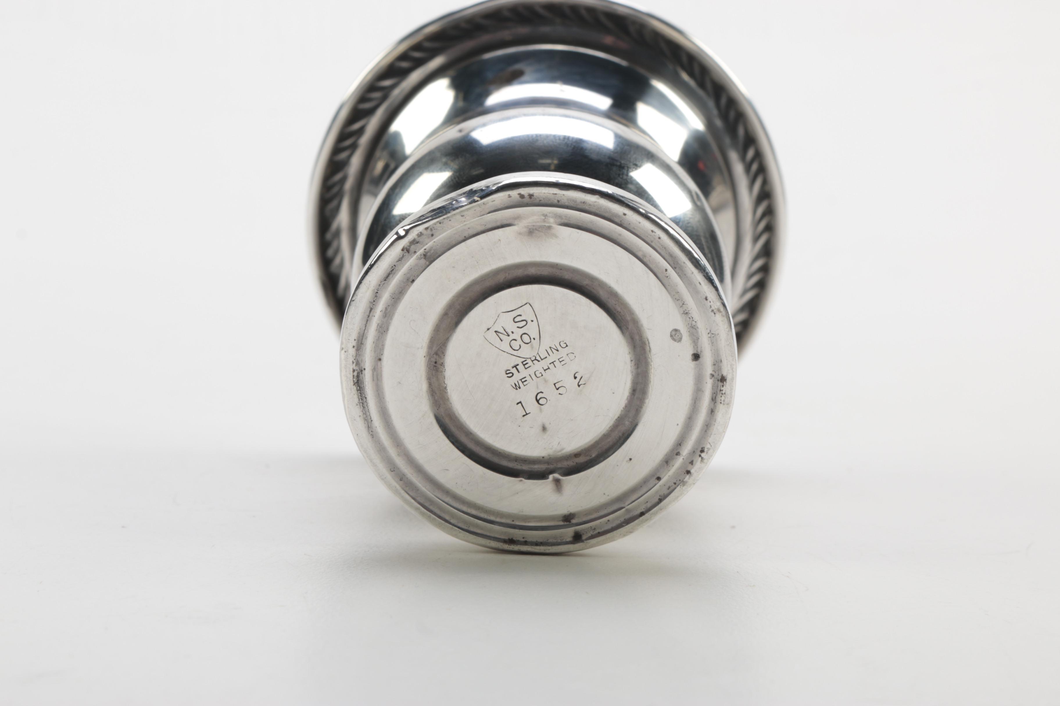 Weighted Sterling Tableware Featuring National Silver Co.