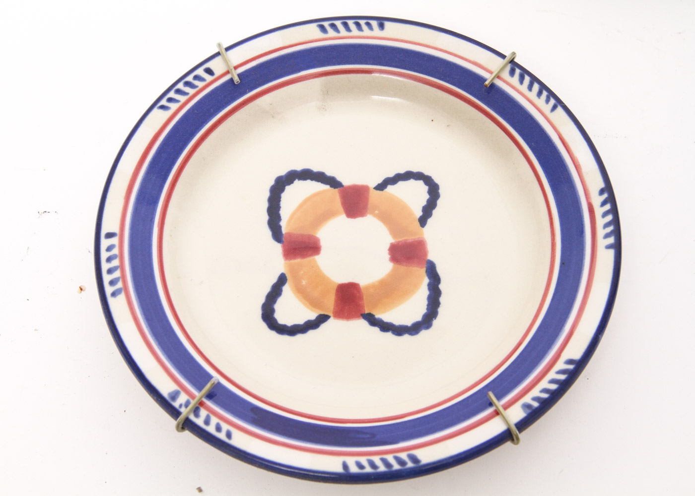 Hartstone Hand Painted Nautical Themed Plates