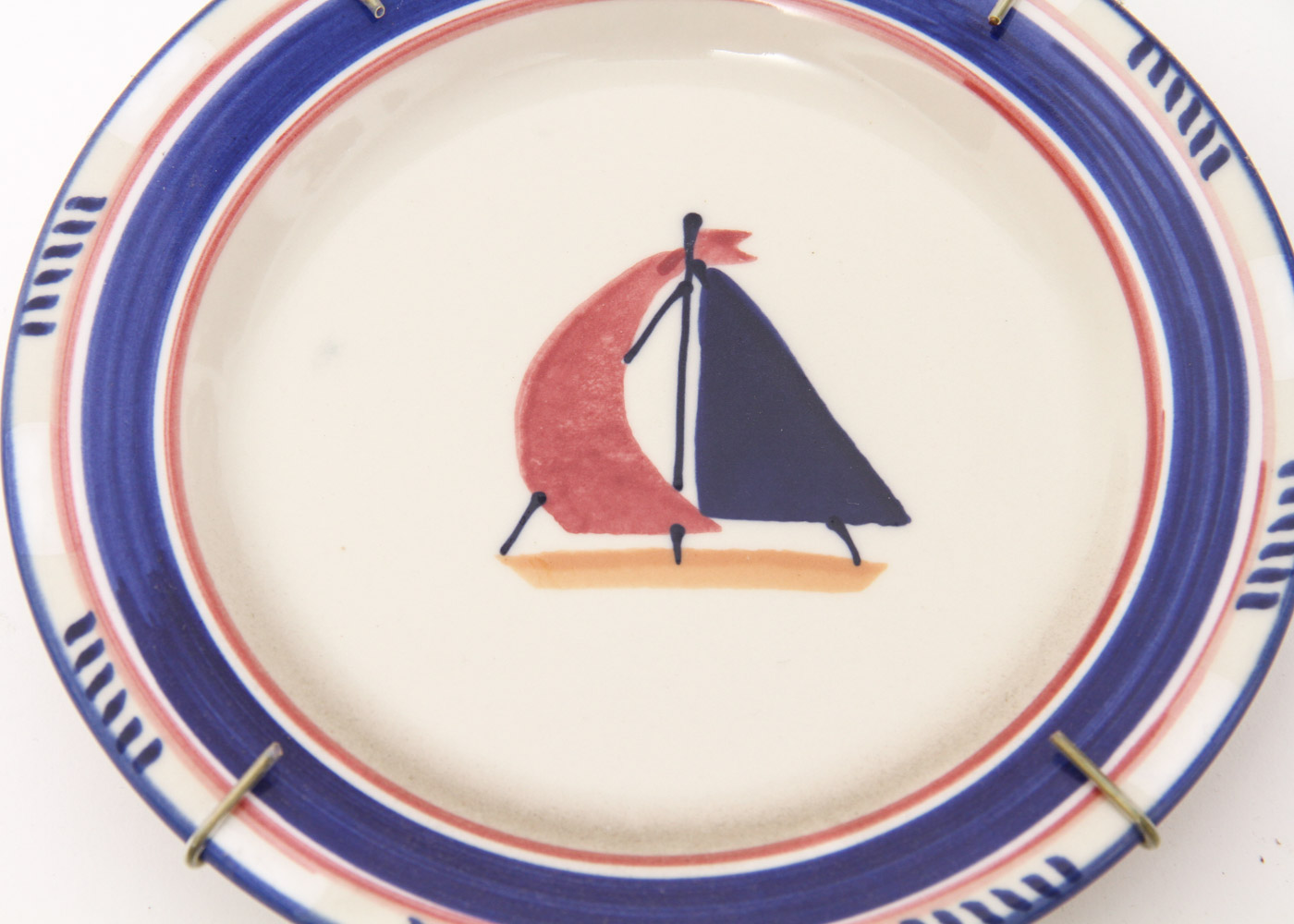 Hartstone Hand Painted Nautical Themed Plates
