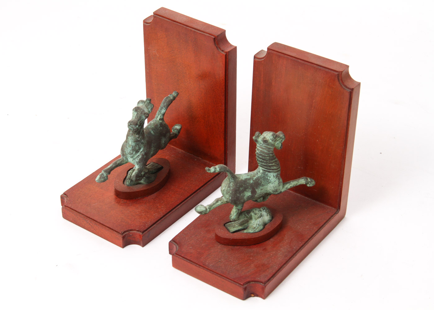 Chinese Flying Horse Bookends and Figurine