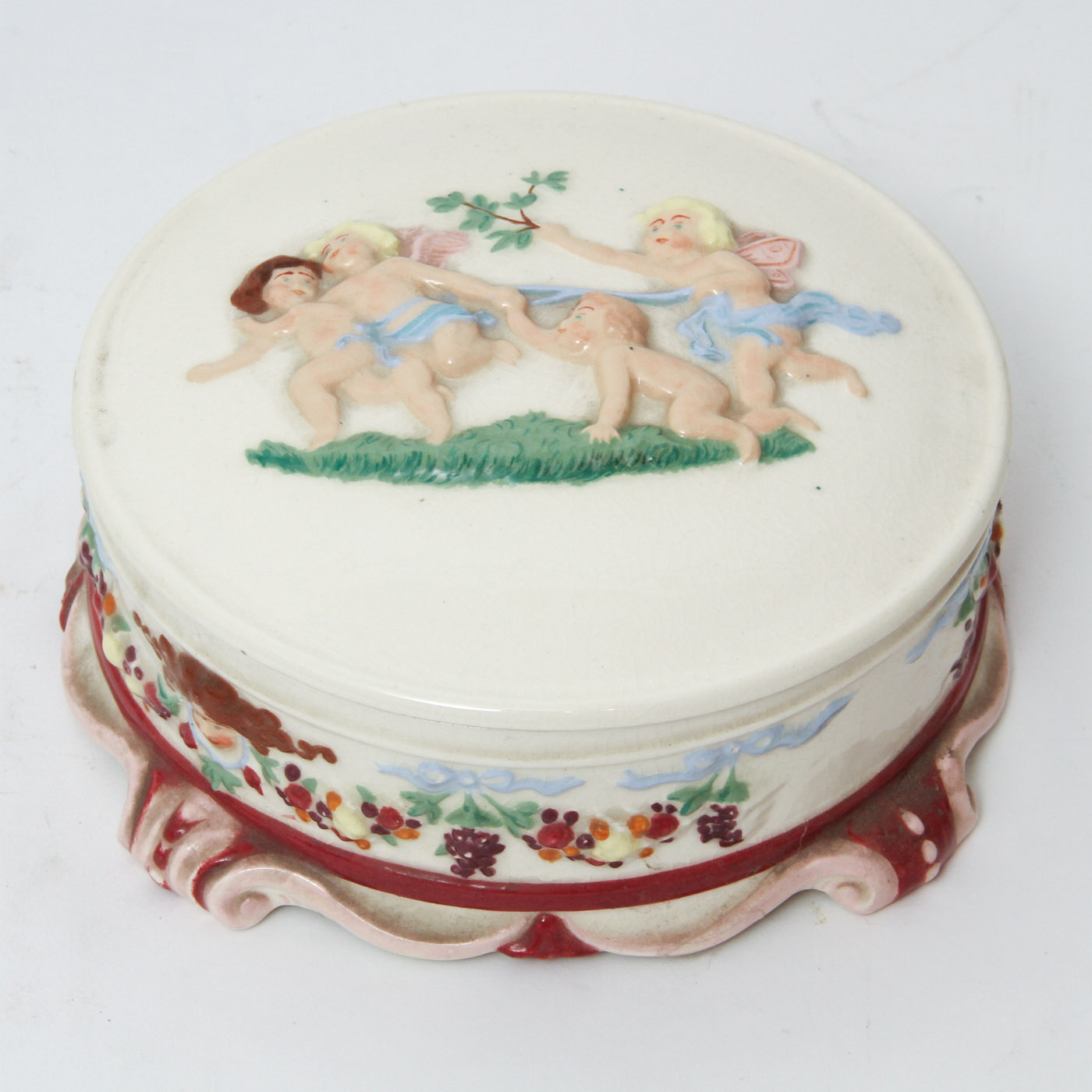 Hand Painted Ceramic Trinket Box