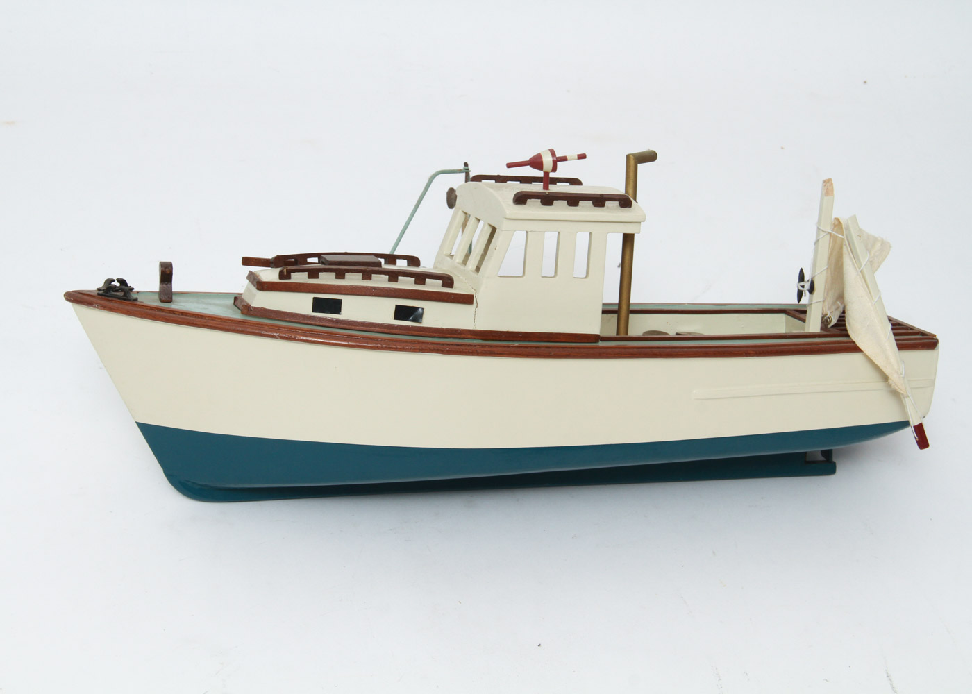 Model Sailing Ship and Fishing Boat