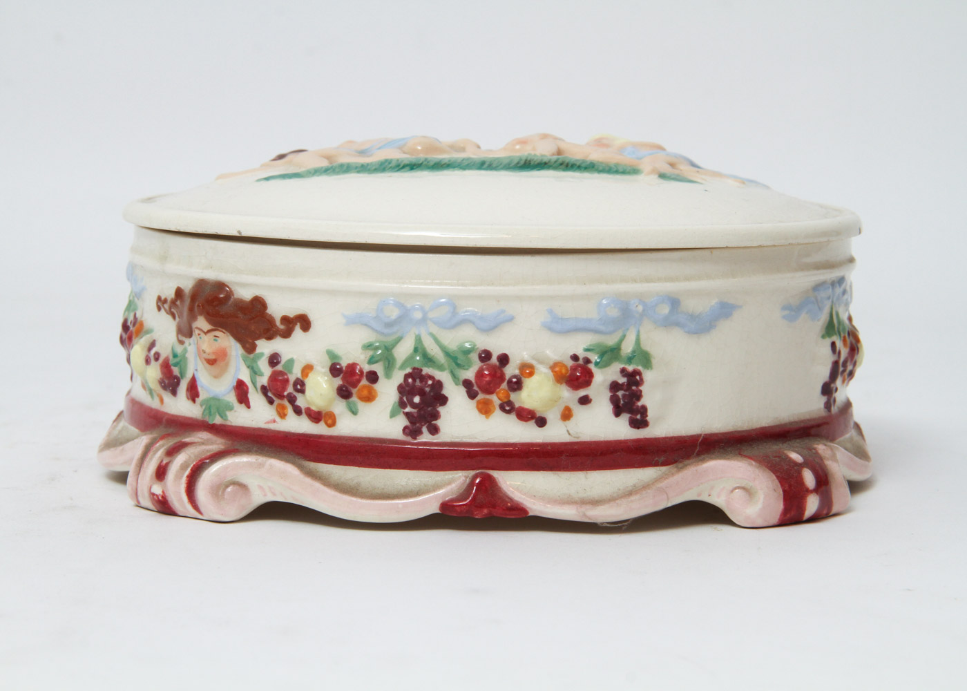 Hand Painted Ceramic Trinket Box