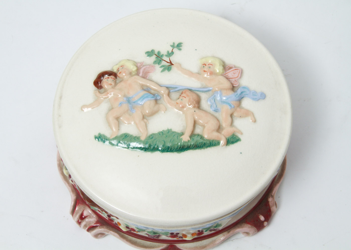 Hand Painted Ceramic Trinket Box