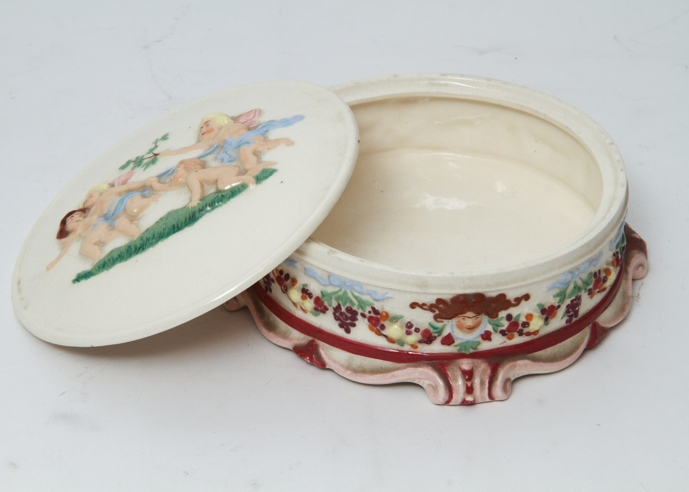 Hand Painted Ceramic Trinket Box