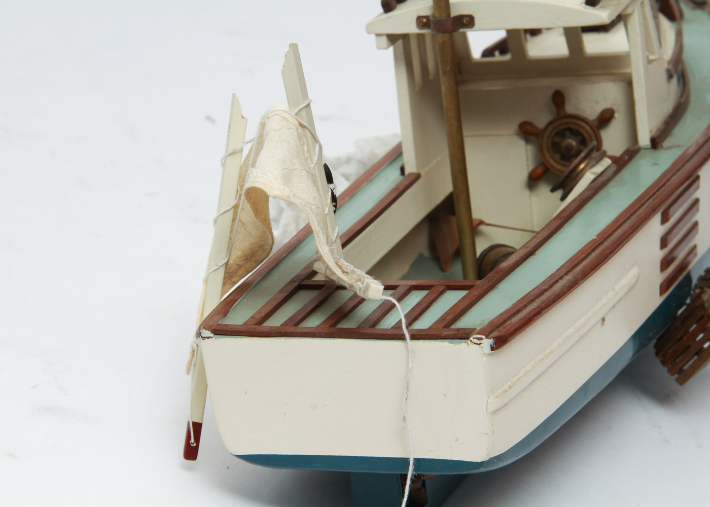 Model Sailing Ship and Fishing Boat