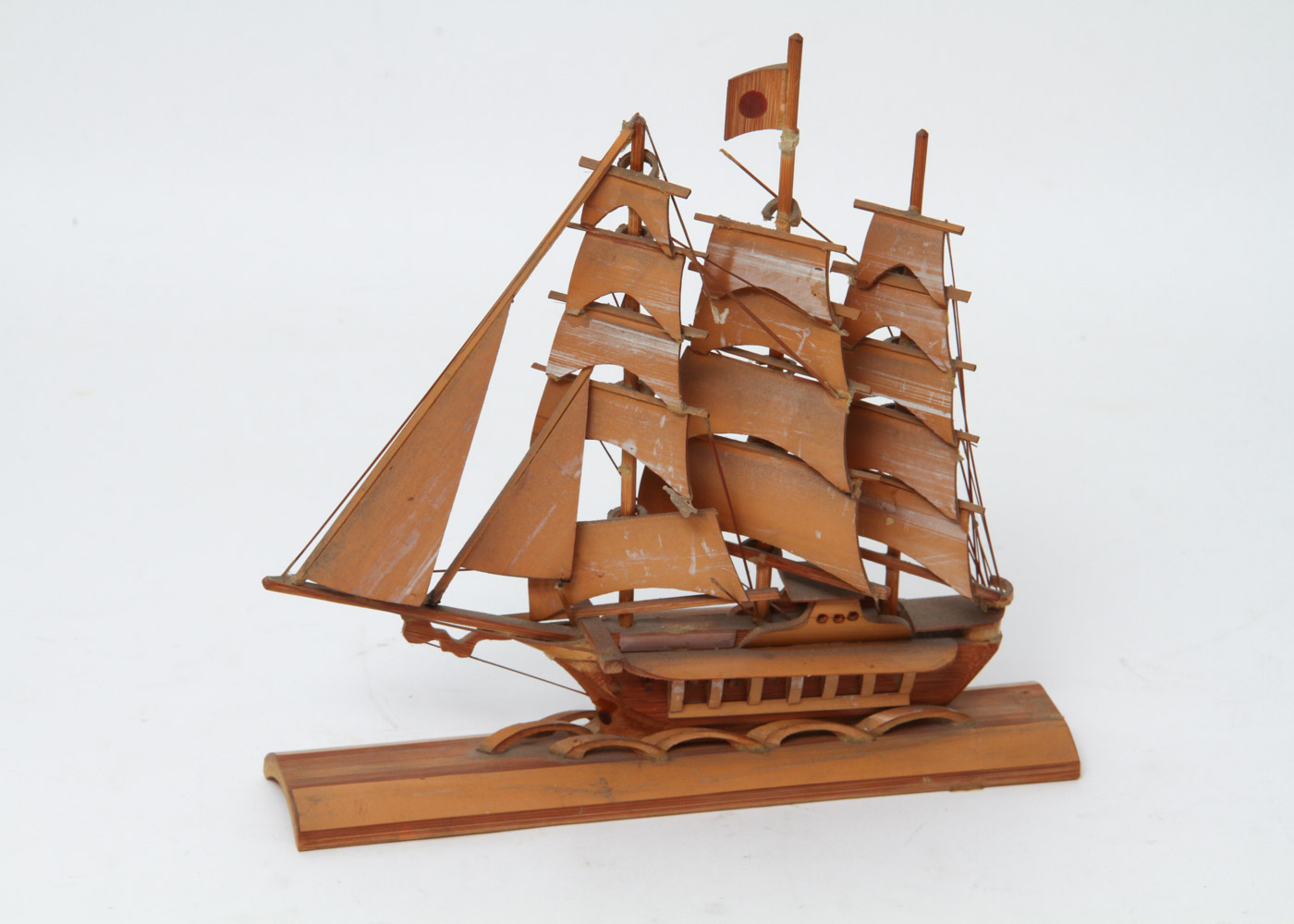 Model Sailing Ship and Fishing Boat