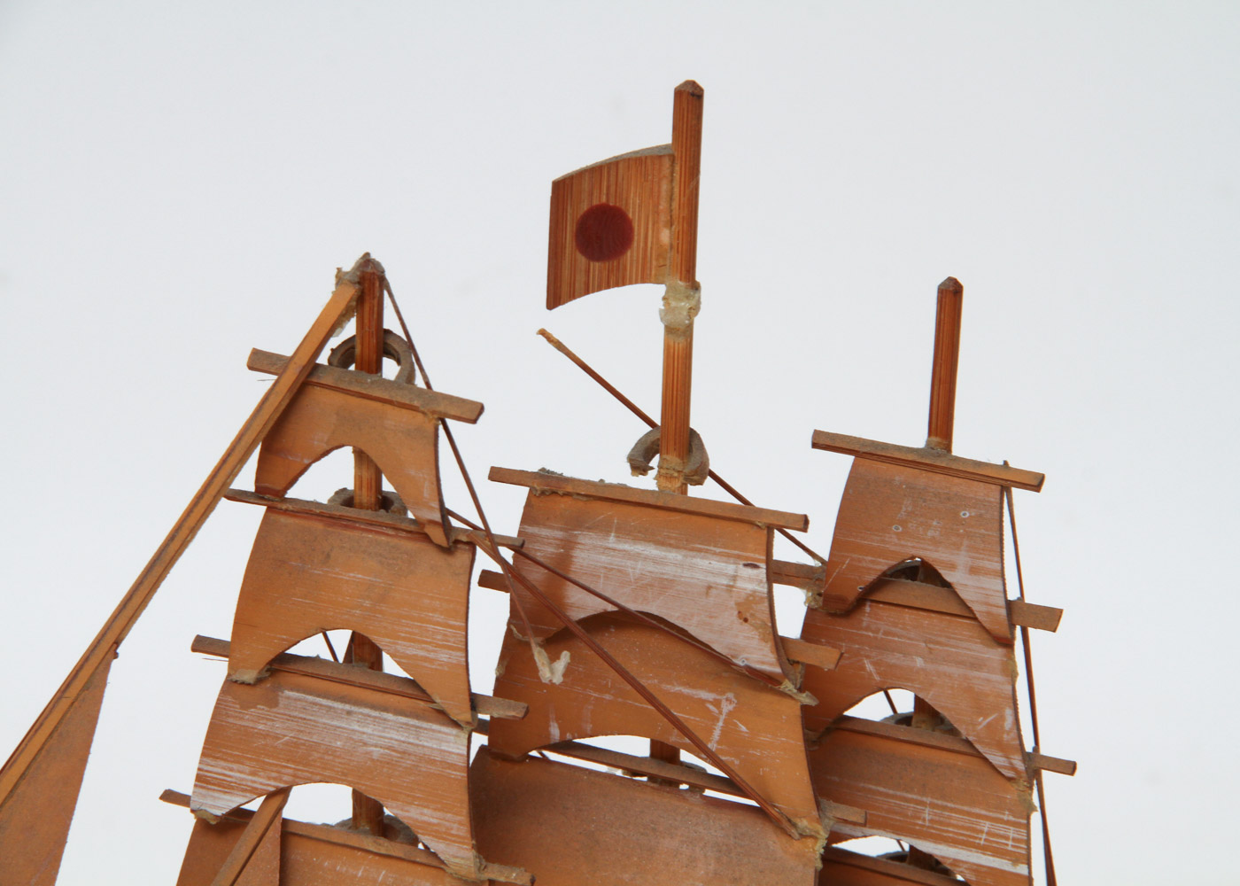 Model Sailing Ship and Fishing Boat