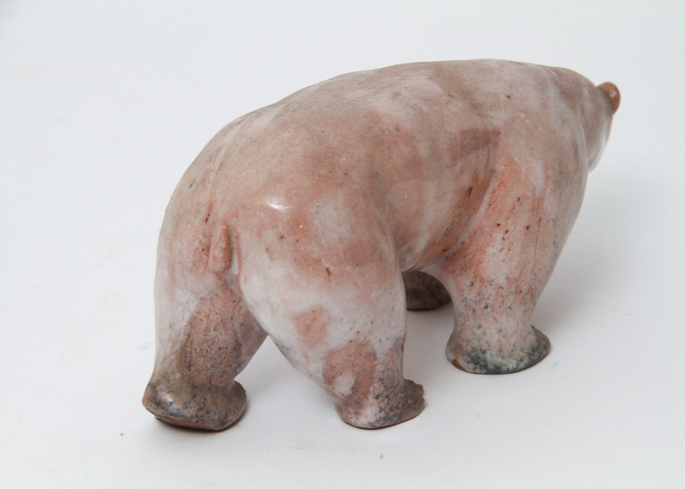Ceramic Bear and Mountain Goat Figurines