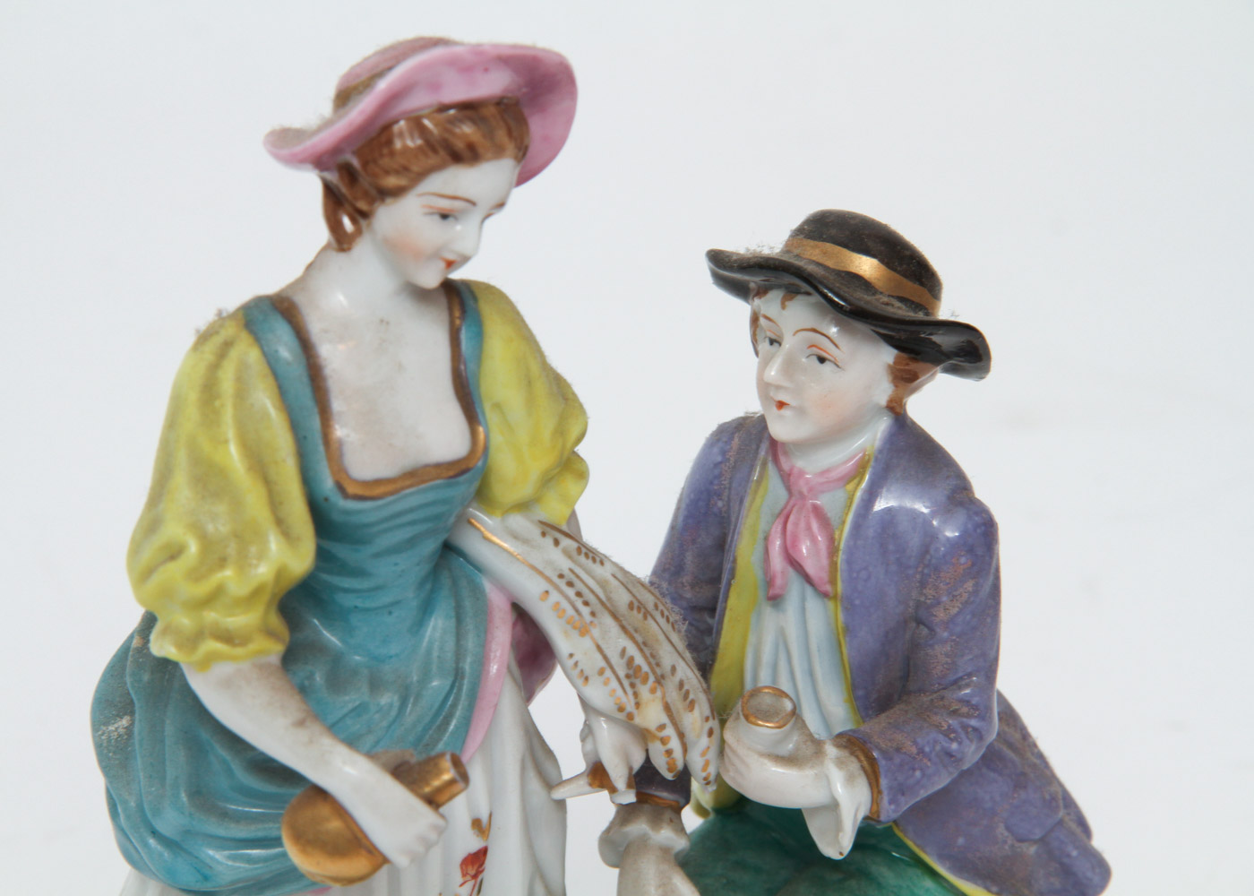 Vintage HB Japan Hand Painted Porcelain Figurines