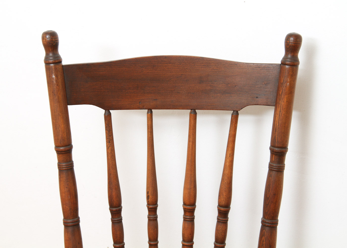 Three Wooden Spindleback Chairs