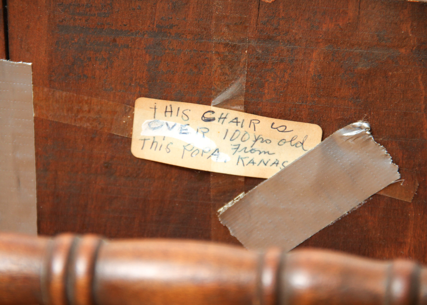 Three Wooden Spindleback Chairs