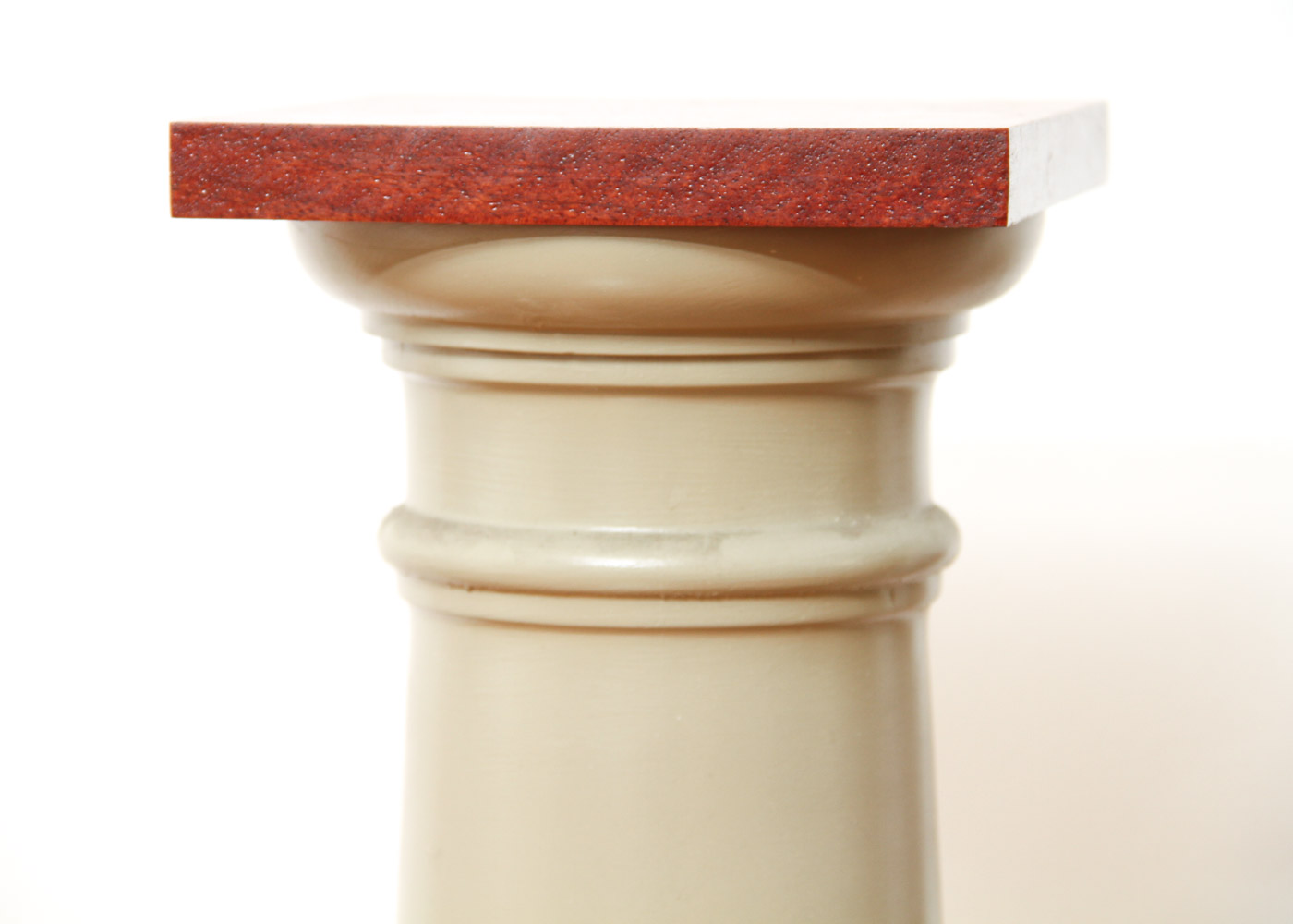 Pair of Painted and Stained Columnar Plinths