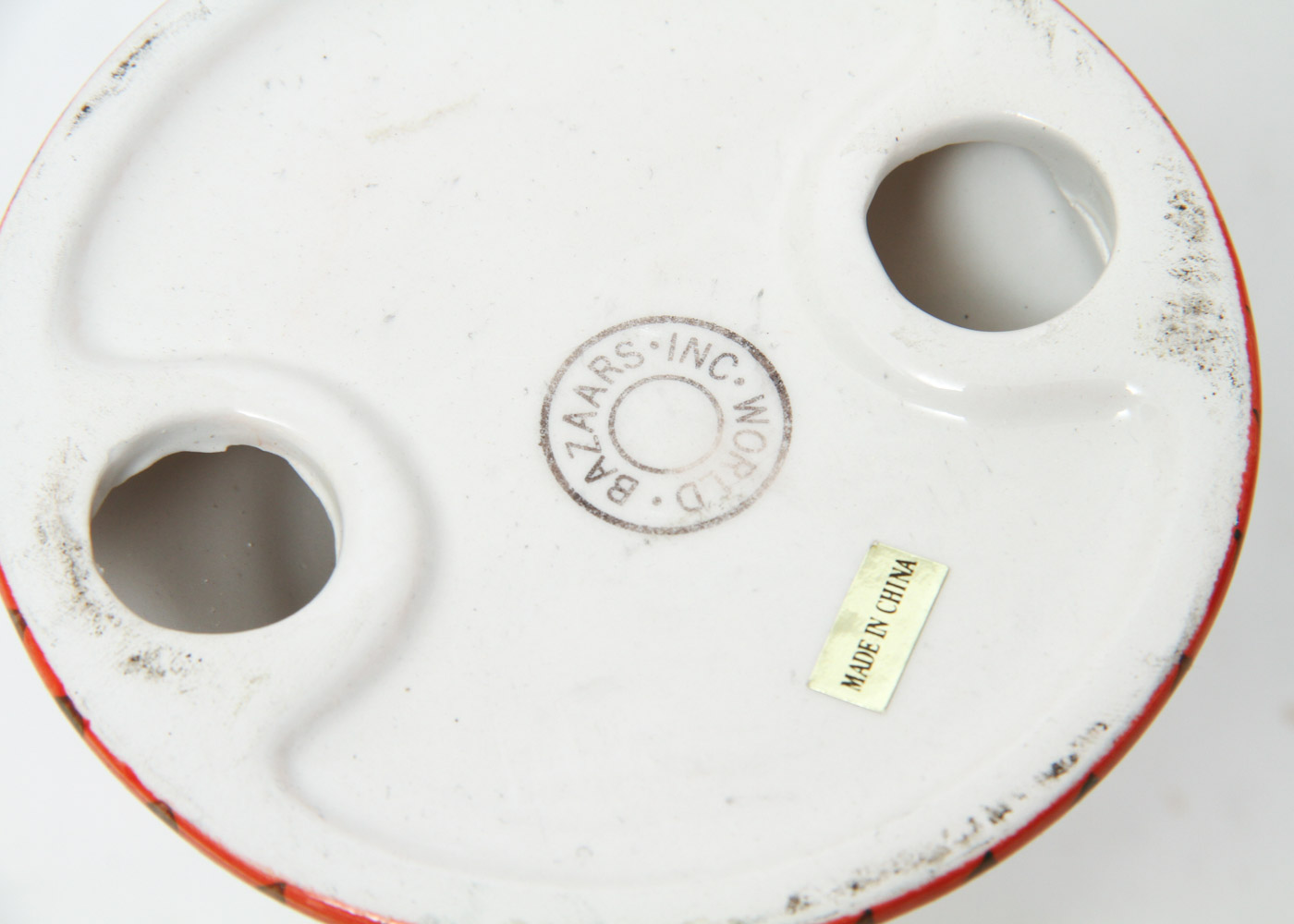 Wooden Hanging Shelf and Decorative Items