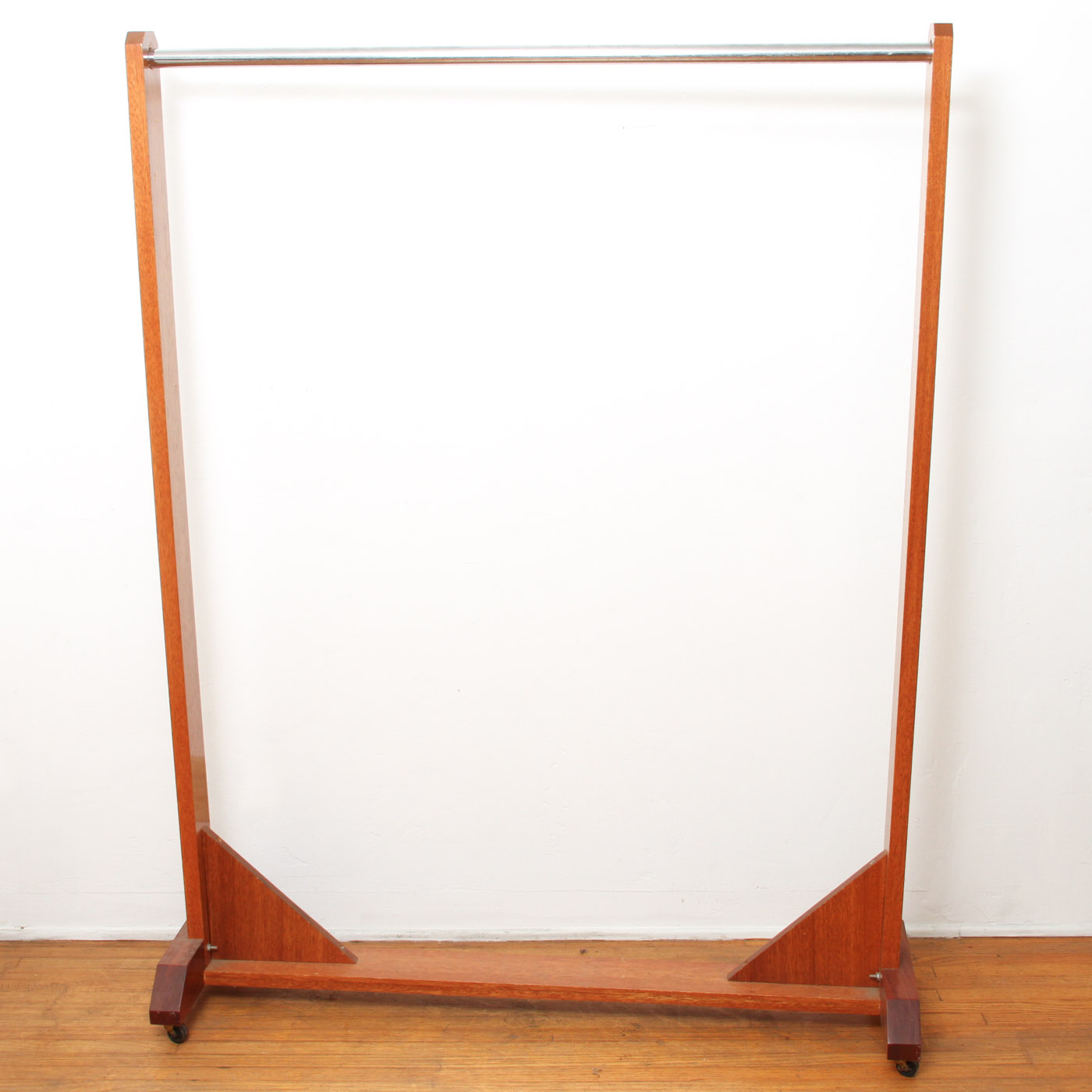 Wood and Metal Clothing Rack