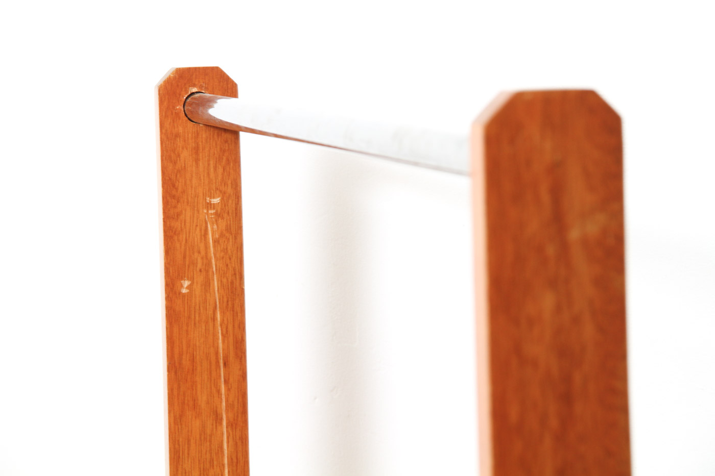 Wood and Metal Clothing Rack