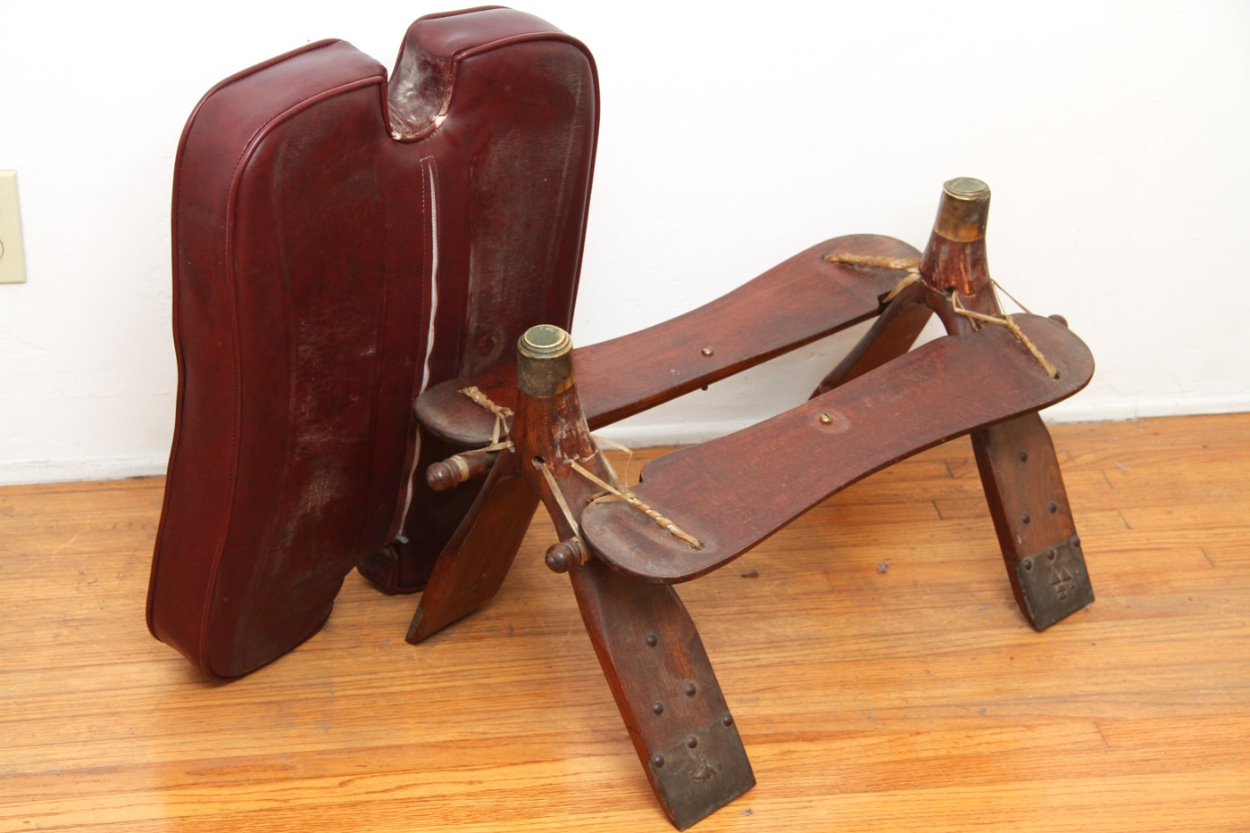 Vintage Camel Saddle Stool